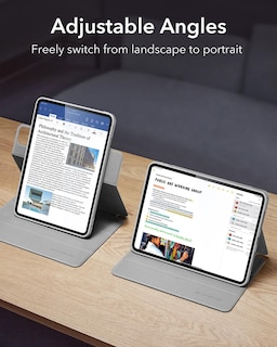 Foto 5 | Funda Esr Para Ipad Pro M4 De 13 Pulgadas (2024) Con Soporte Para Lápices, Color Gris - Venta Internacional.
