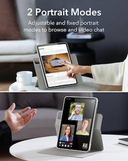 Foto 6 | Funda Esr Para Ipad Pro M4 De 13 Pulgadas (2024) Con Soporte Para Lápices, Color Gris - Venta Internacional.