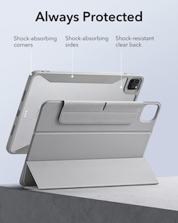 Foto 7 | Funda Esr Para Ipad Pro M4 De 13 Pulgadas (2024) Con Soporte Para Lápices, Color Gris - Venta Internacional.