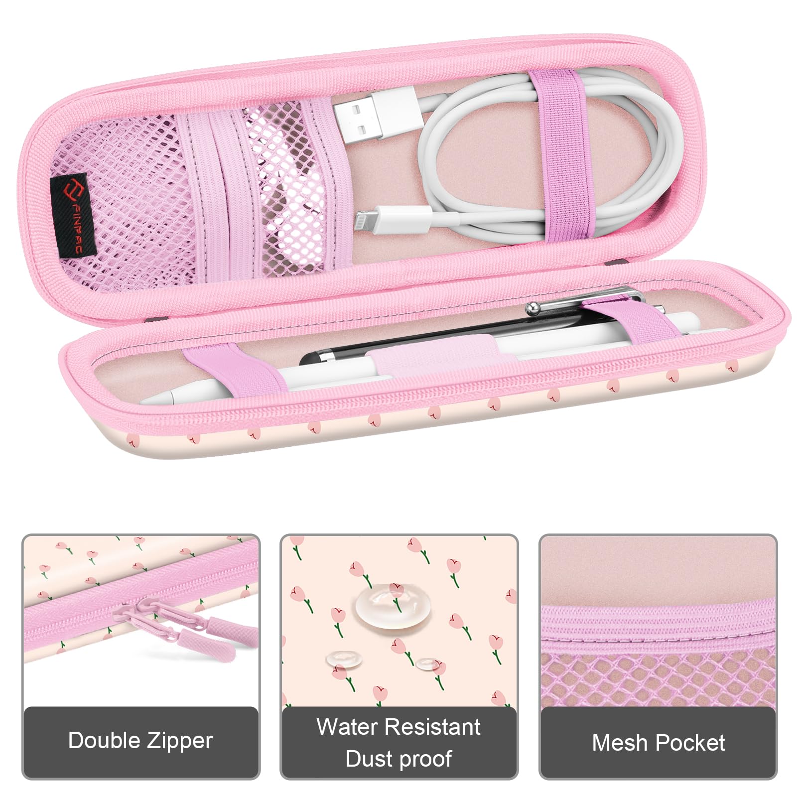 Foto 2 | Funda Para Apple Pencil Pro Fintie Coquette Tulips - Venta Internacional.
