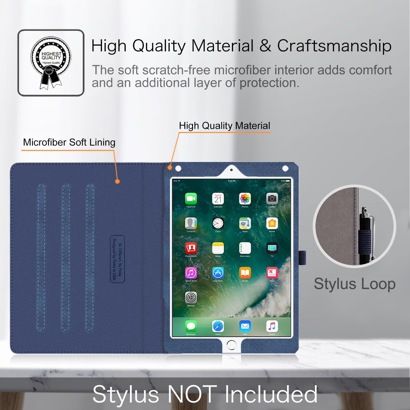 Foto 6 | Funda Fintie Para Ipad De 6.ª Y 5.ª Generación, Ipad Air 2/air 1 9.7 - Venta Internacional.