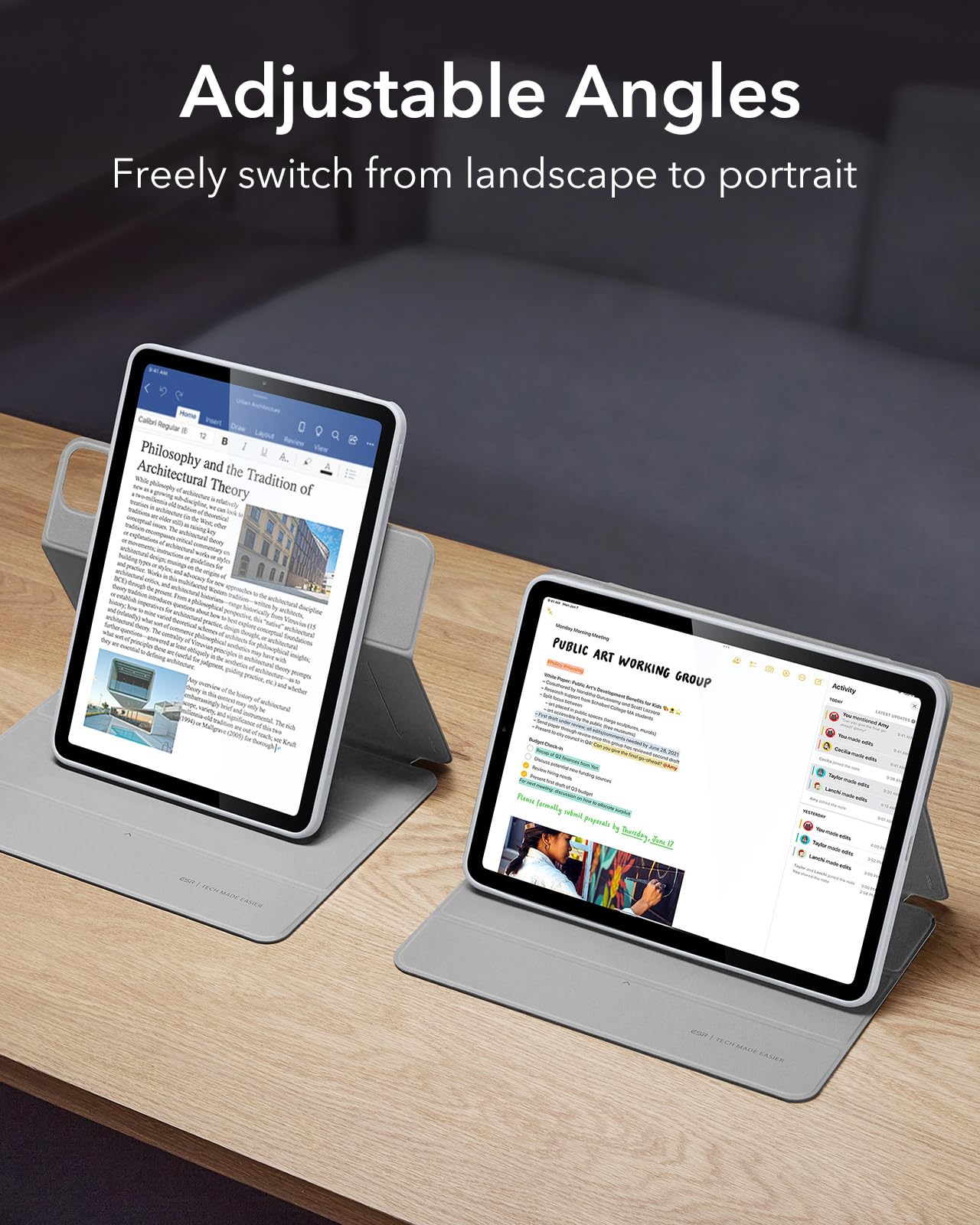 Foto 6 pulgar | Funda Esr Para Ipad Air De 11 Pulgadas (2025) M3/m2 Con Soporte Para Lápices - Venta Internacional.