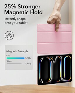 Foto 4 | Funda Esr Rebound Series Para Ipad Pro De 13 Pulgadas (2024), Color Rosa - Venta Internacional.