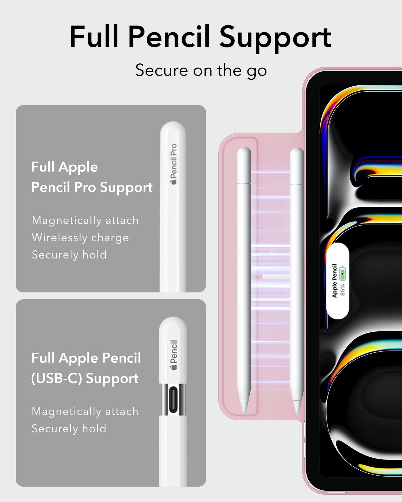 Foto 7 pulgar | Funda Esr Rebound Series Para Ipad Pro De 13 Pulgadas (2024), Color Rosa - Venta Internacional.
