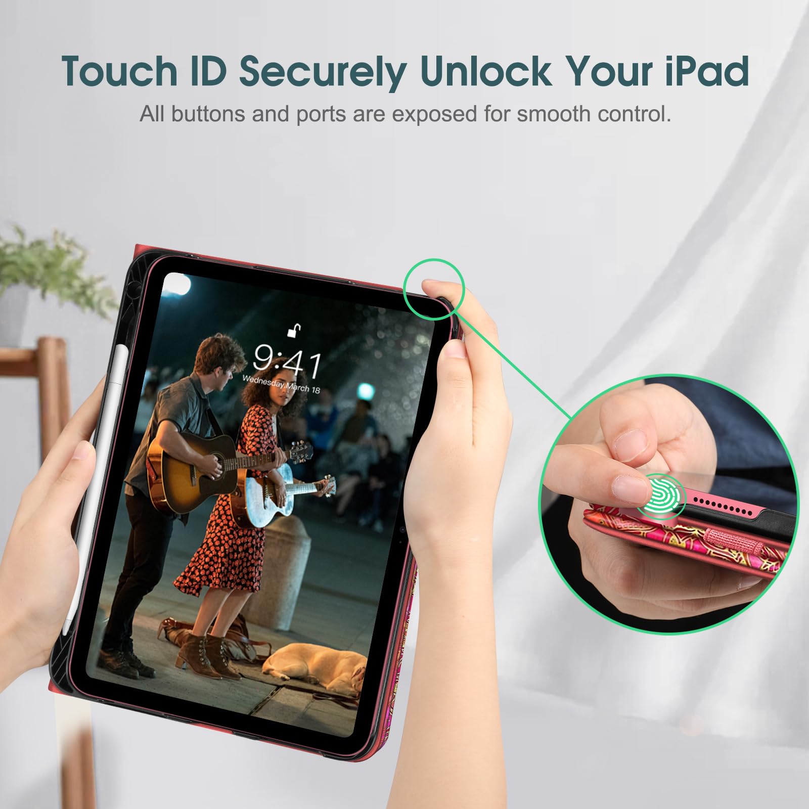 Foto 8 pulgar | Funda Fintie Para Ipad 11.ª Generación 11'' Y Ipad 10.9'' Décima Generación - Venta Internacional.