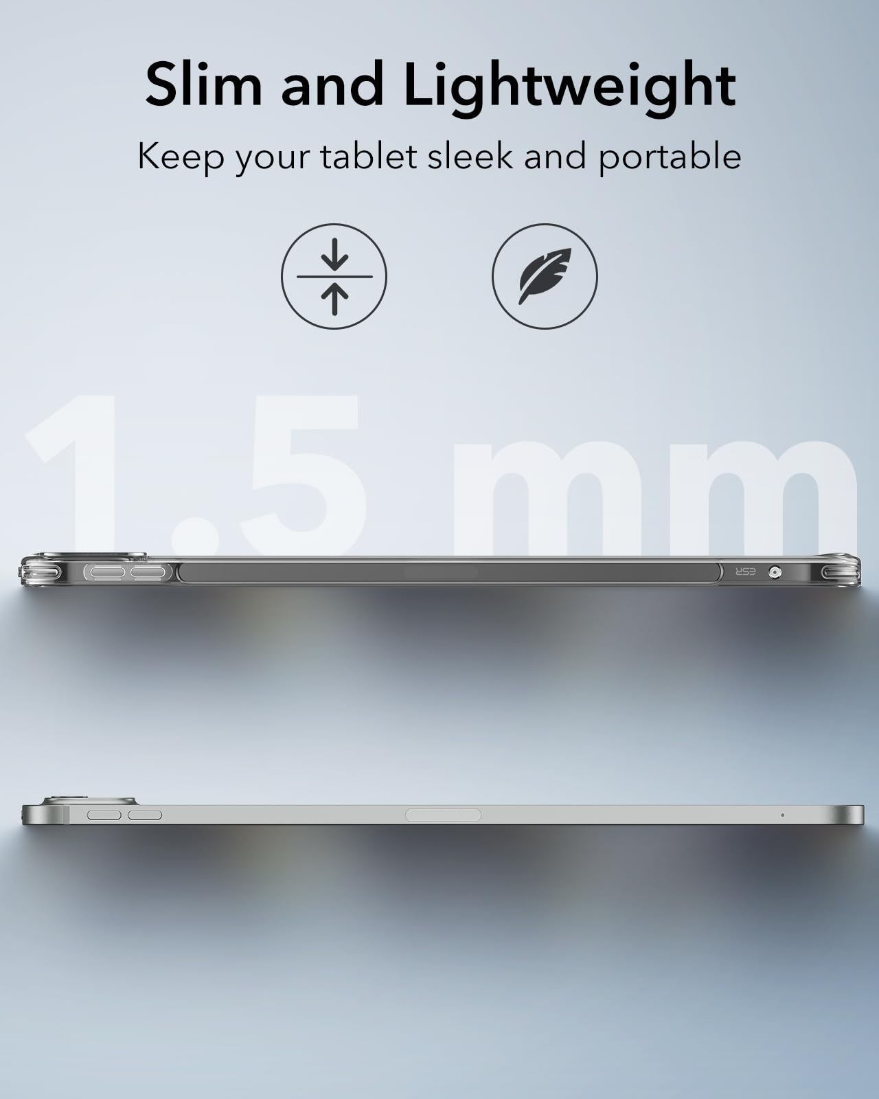 Foto 3 | Funda Esr Para Ipad Pro 13 M4 (2024) Con Soporte Para Lápices, Color Negro - Venta Internacional.