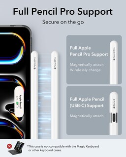 Foto 6 | Funda Esr Para Ipad Pro 13 M4 (2024) Con Soporte Para Lápices, Color Negro - Venta Internacional.