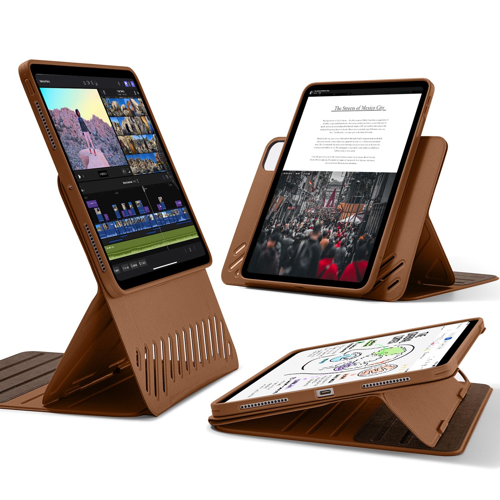 Foto 1 | Funda Esr Shift Series Para Ipad Pro De 11 Pulgadas (5.ª Generación, 2024), Color Marrón - Venta Internacional.