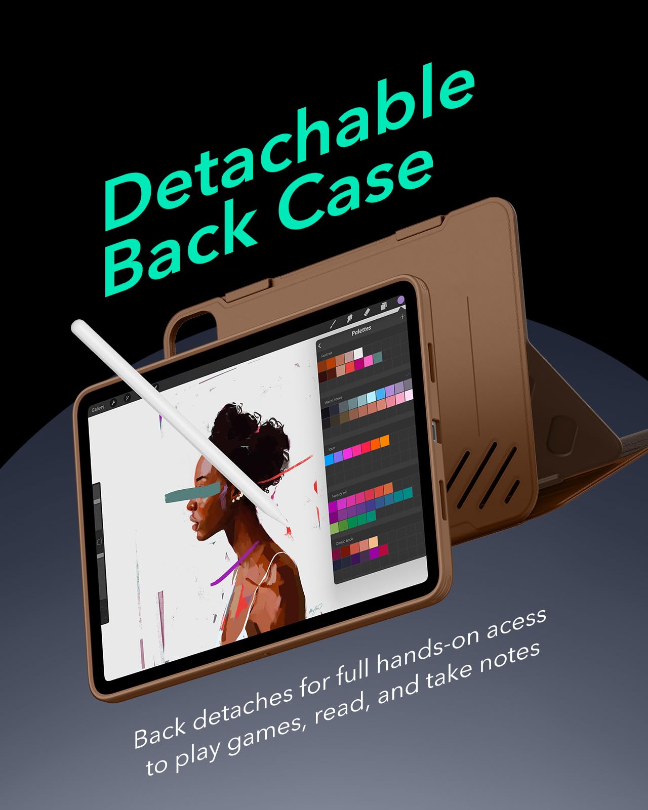 Foto 7 | Funda Esr Shift Series Para Ipad Pro De 11 Pulgadas (5.ª Generación, 2024), Color Marrón - Venta Internacional.