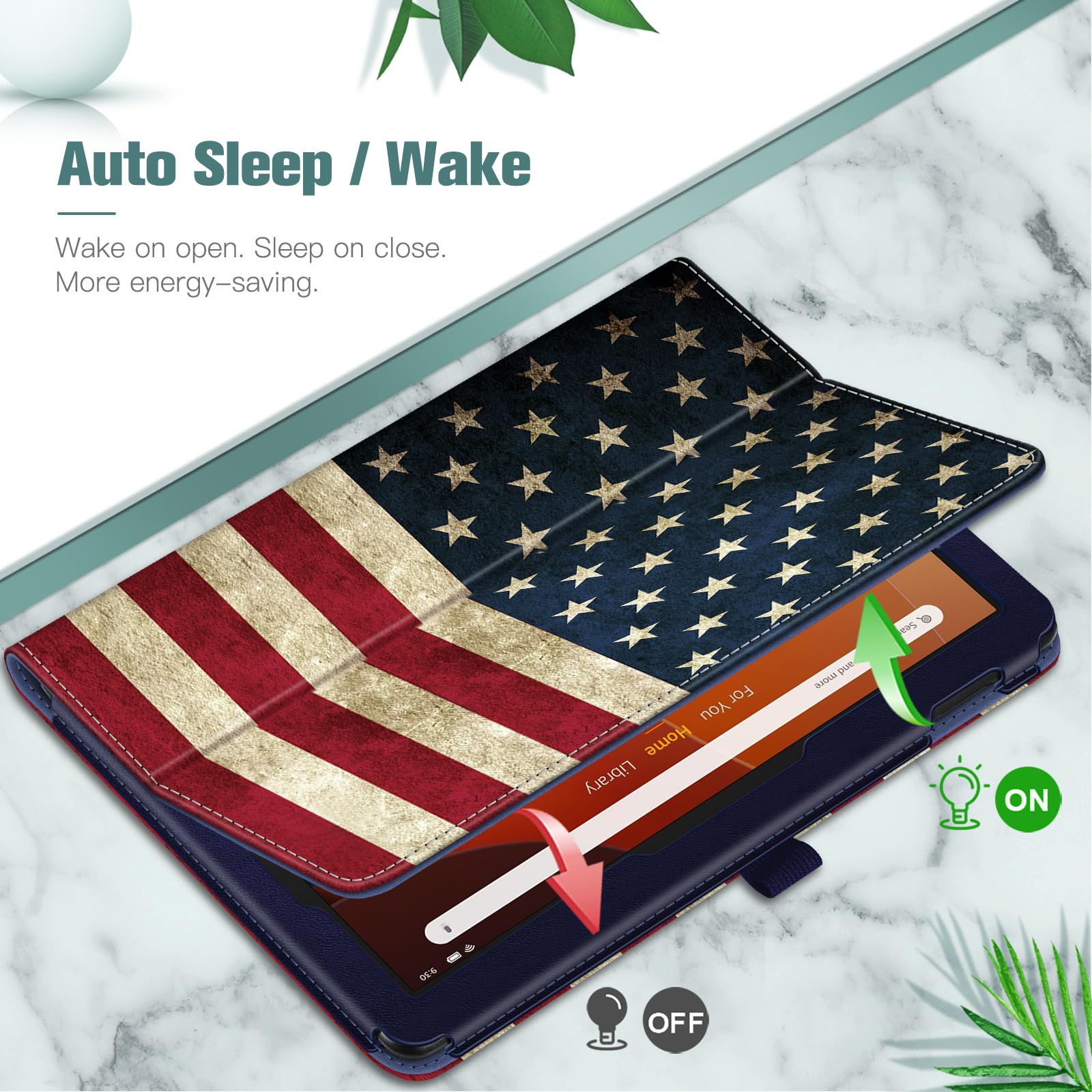 Foto 3 | Funda Tipo Folio Fintie Para Tablet Amazon Fire Hd 10/10 Plus - Venta Internacional.