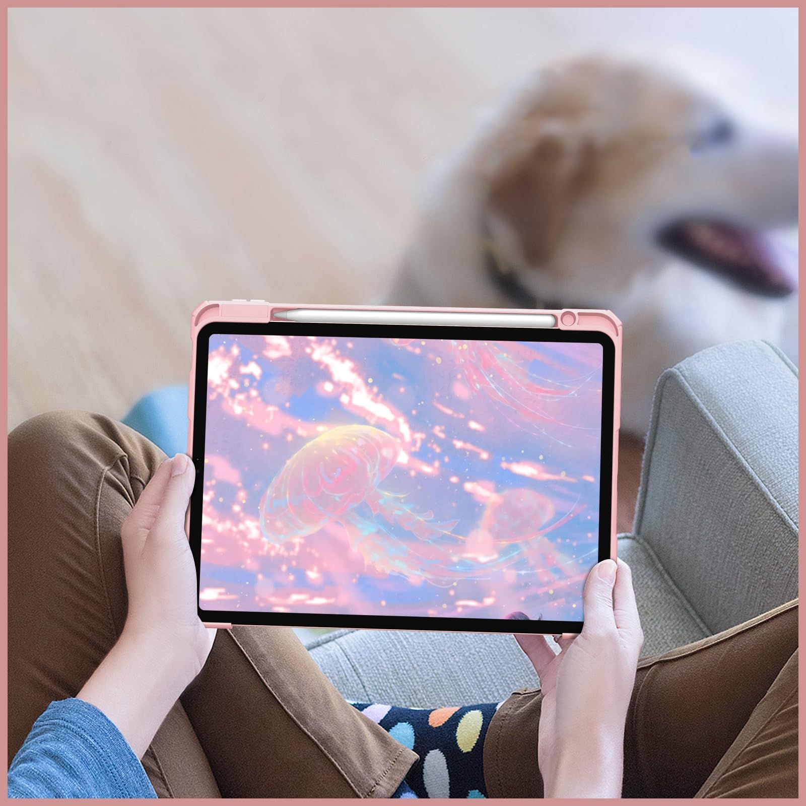 Foto 7 | Funda Fintie Hybrid Slim Para Ipad Air De 11 Pulgadas Con Soporte Para Lápices - Venta Internacional.