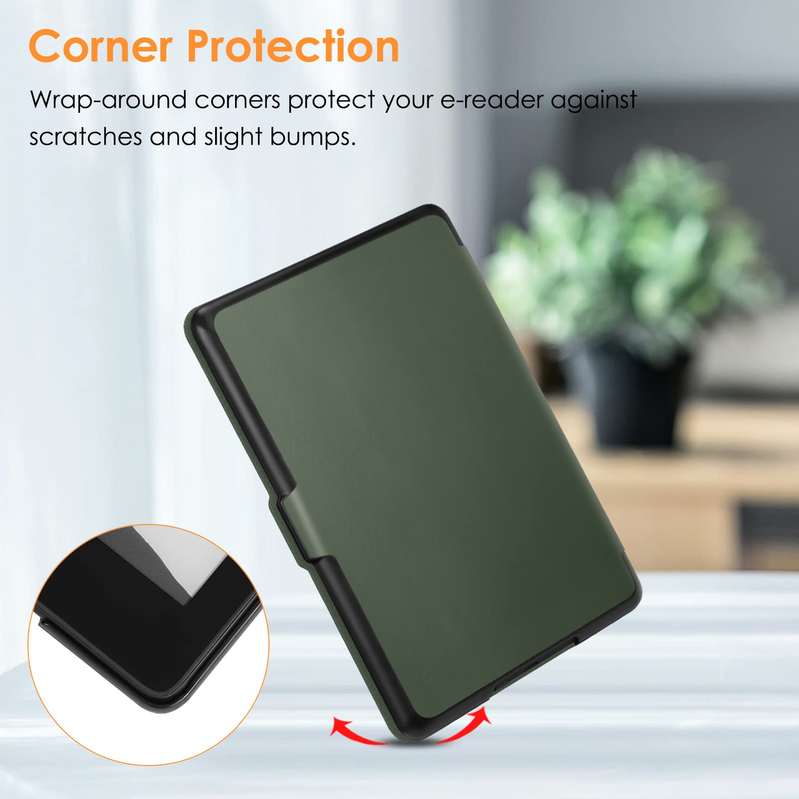 Foto 6 | Funda Fintie Slimshell Para Kindle 11.ª Generación 2024/2022, Color Verde - Venta Internacional.