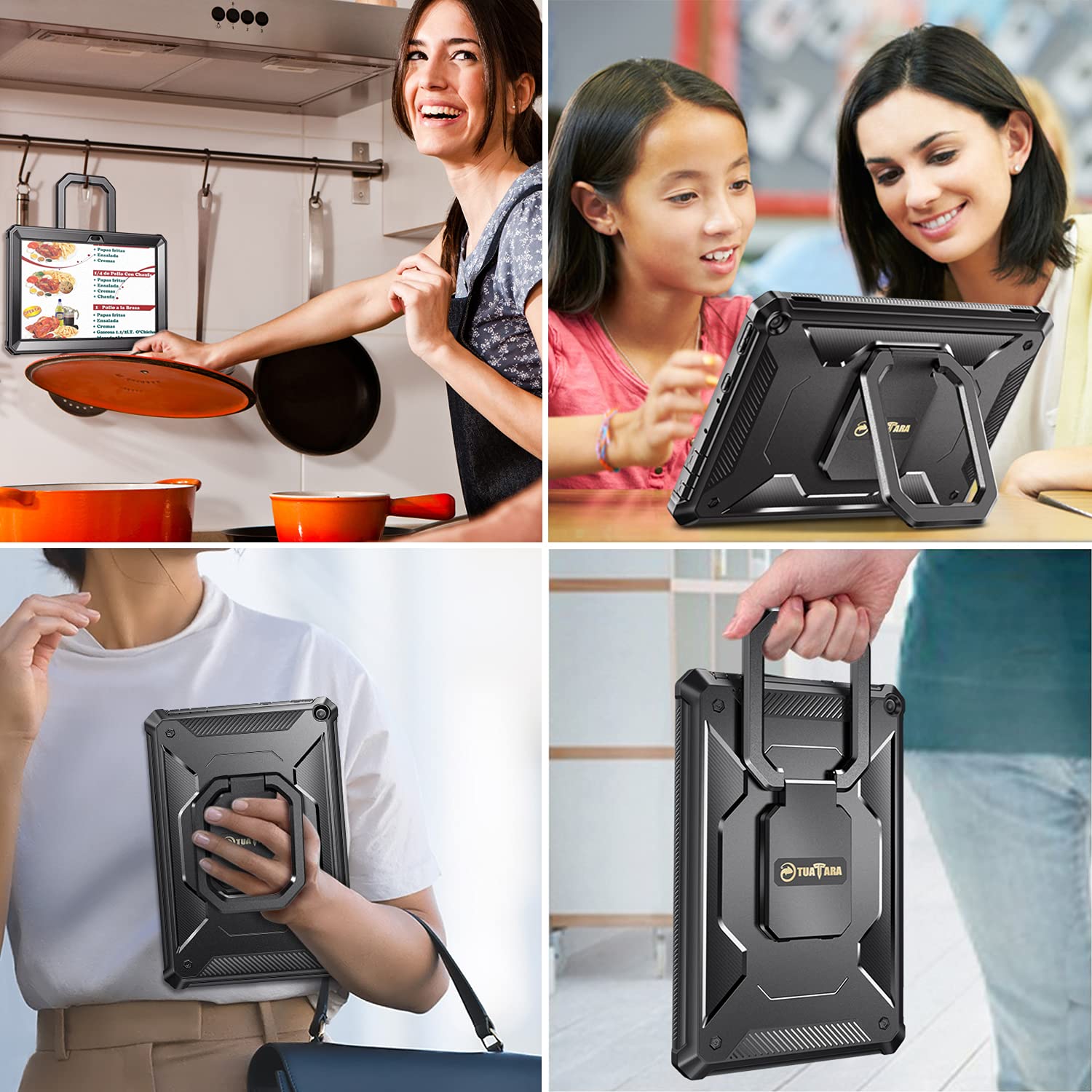 Foto 7 pulgar | Funda Fintie Para Amazon Fire Hd 10 Y Fire Hd 10 Plus 2021 Negra - Venta Internacional.
