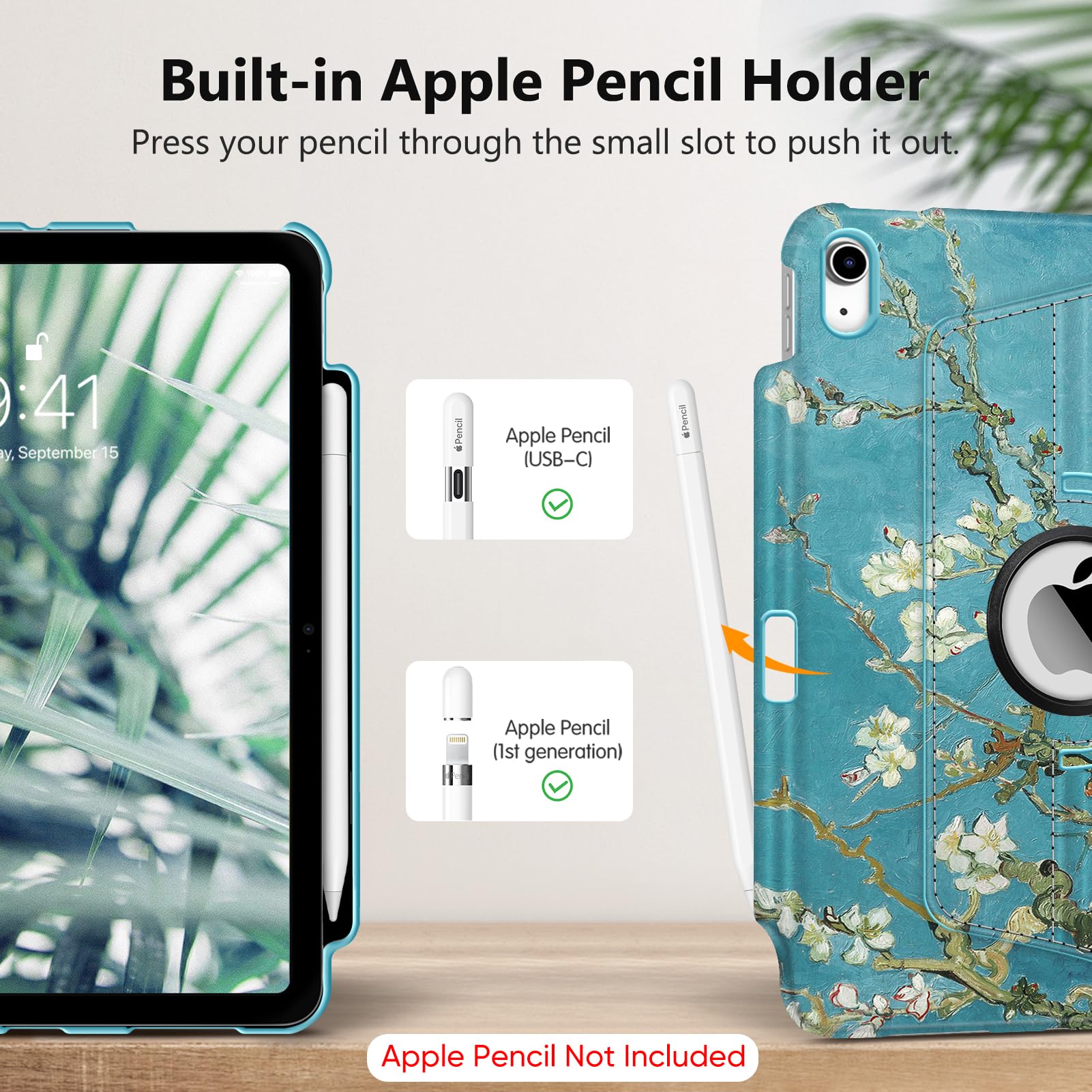 Foto 5 | Funda Giratoria Fintie Para Ipad 11.ª Generación 11 Pulgadas Y 10.ª Generación 10.9 Pulgadas - Venta Internacional.