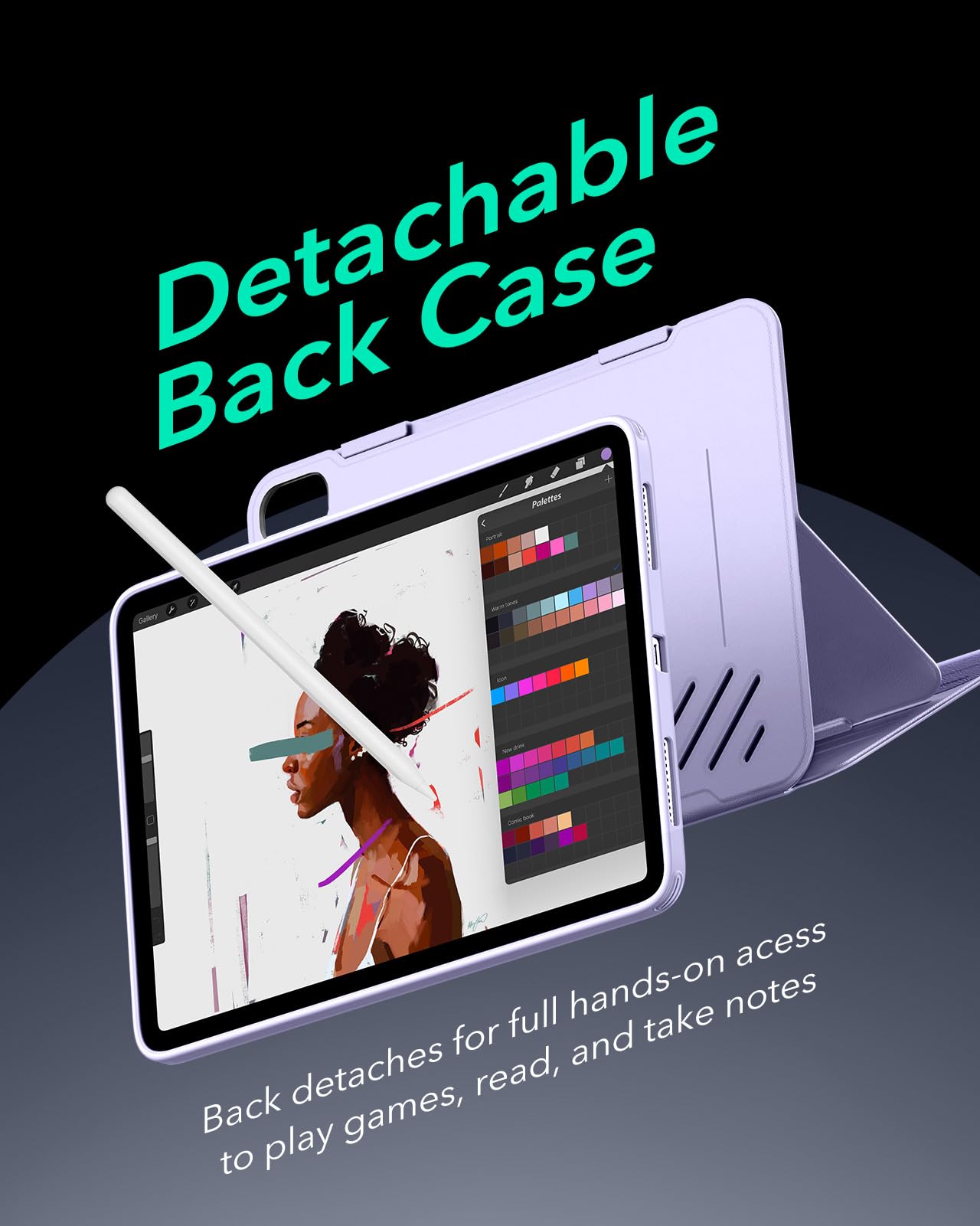 Foto 7 | Funda Esr Para Ipad Air 13 Pulgadas (2025/2024) M3/m2 Violeta Claro - Venta Internacional.