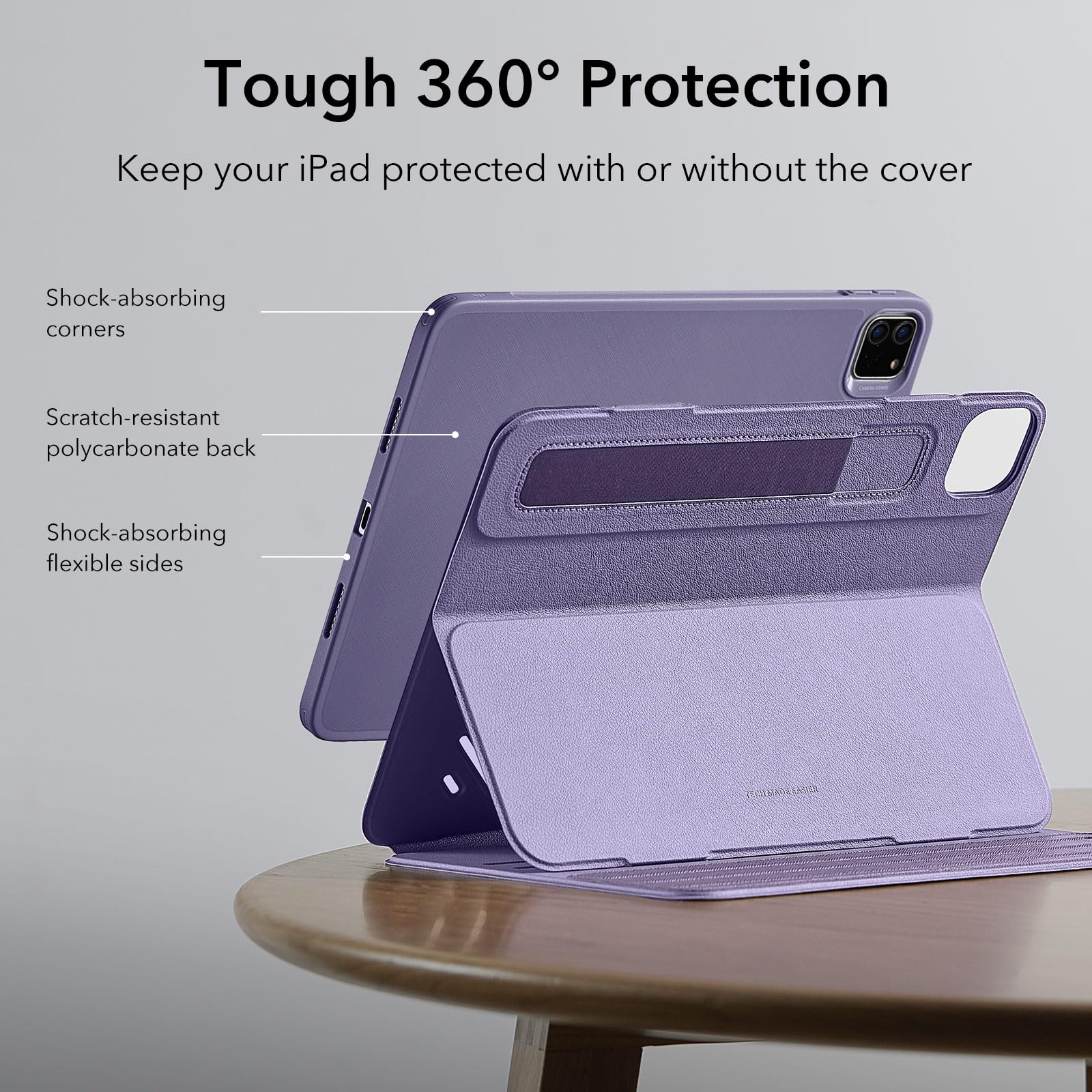 Foto 8 pulgar | Funda Esr Para Ipad Pro 12.9 (6.ª Y 5.ª Gen., 2022/2021), Color Morado - Venta Internacional.