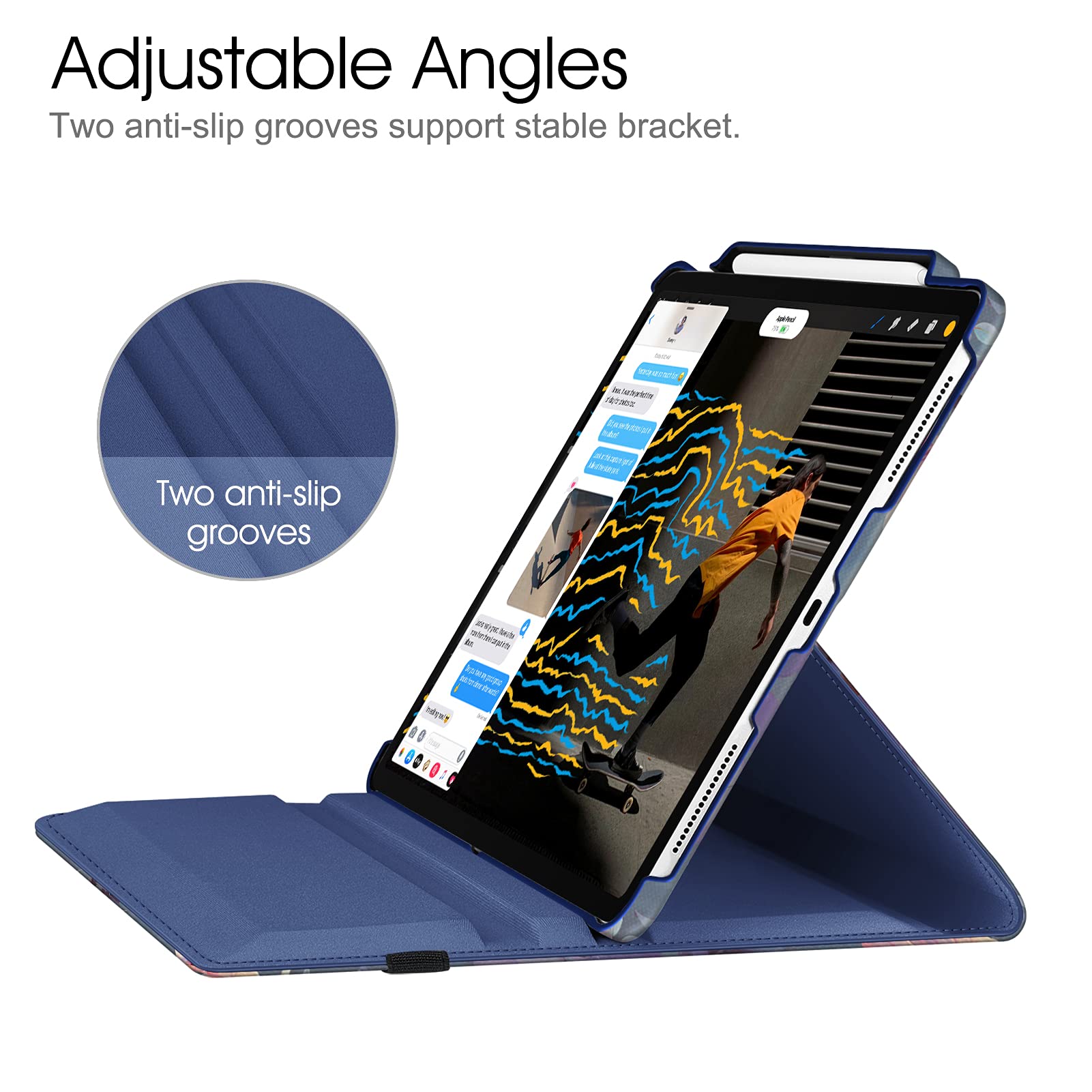 Foto 7 | Funda Giratoria Fintie Para Ipad Pro De 12,9'' De 6.ª Generación De 2022 Con Lápiz - Venta Internacional.