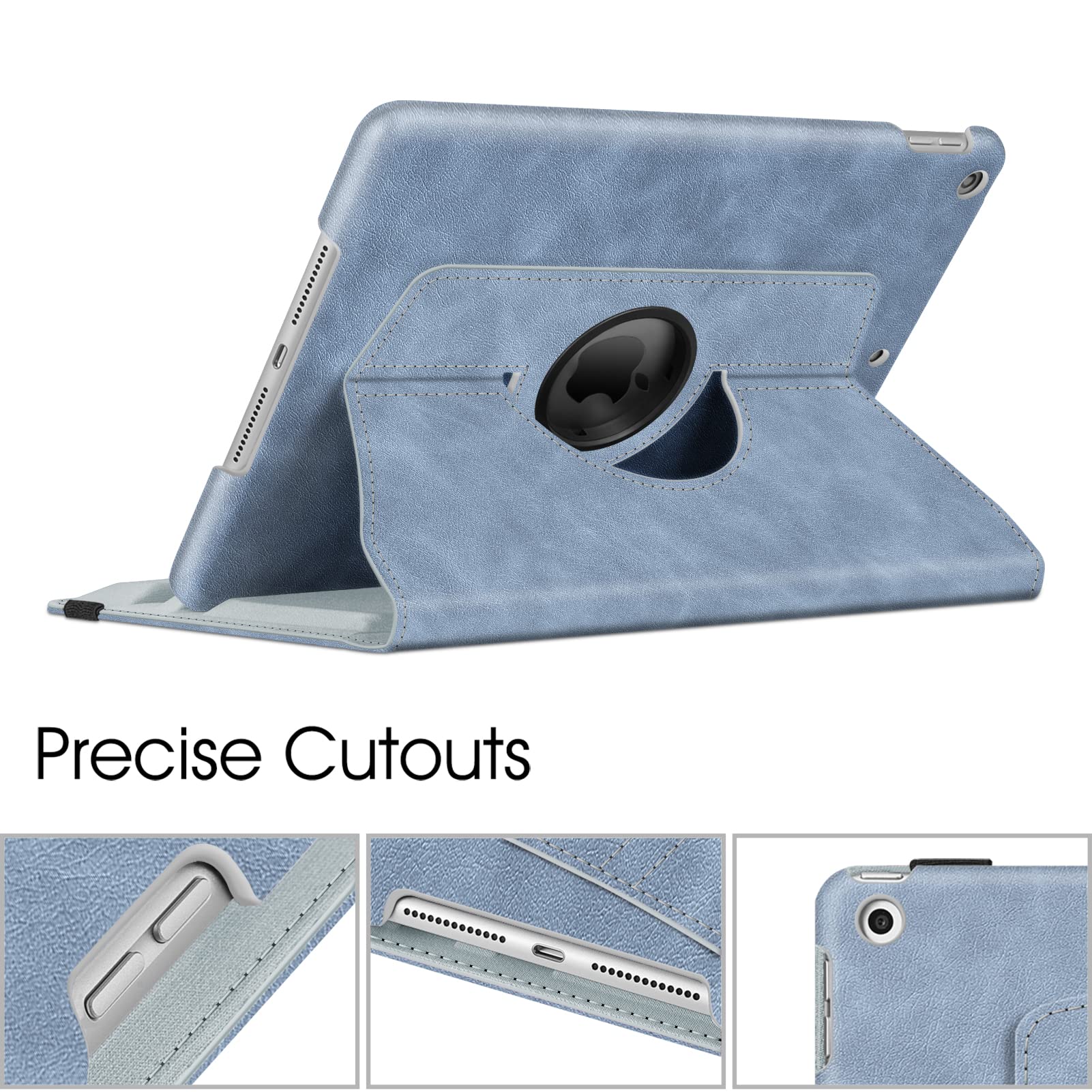 Foto 8 pulgar | Funda Giratoria Fintie Para Ipad De 9ª, 8ª Y 7ª Generación De 10,2 Pulgadas, Azul - Venta Internacional.