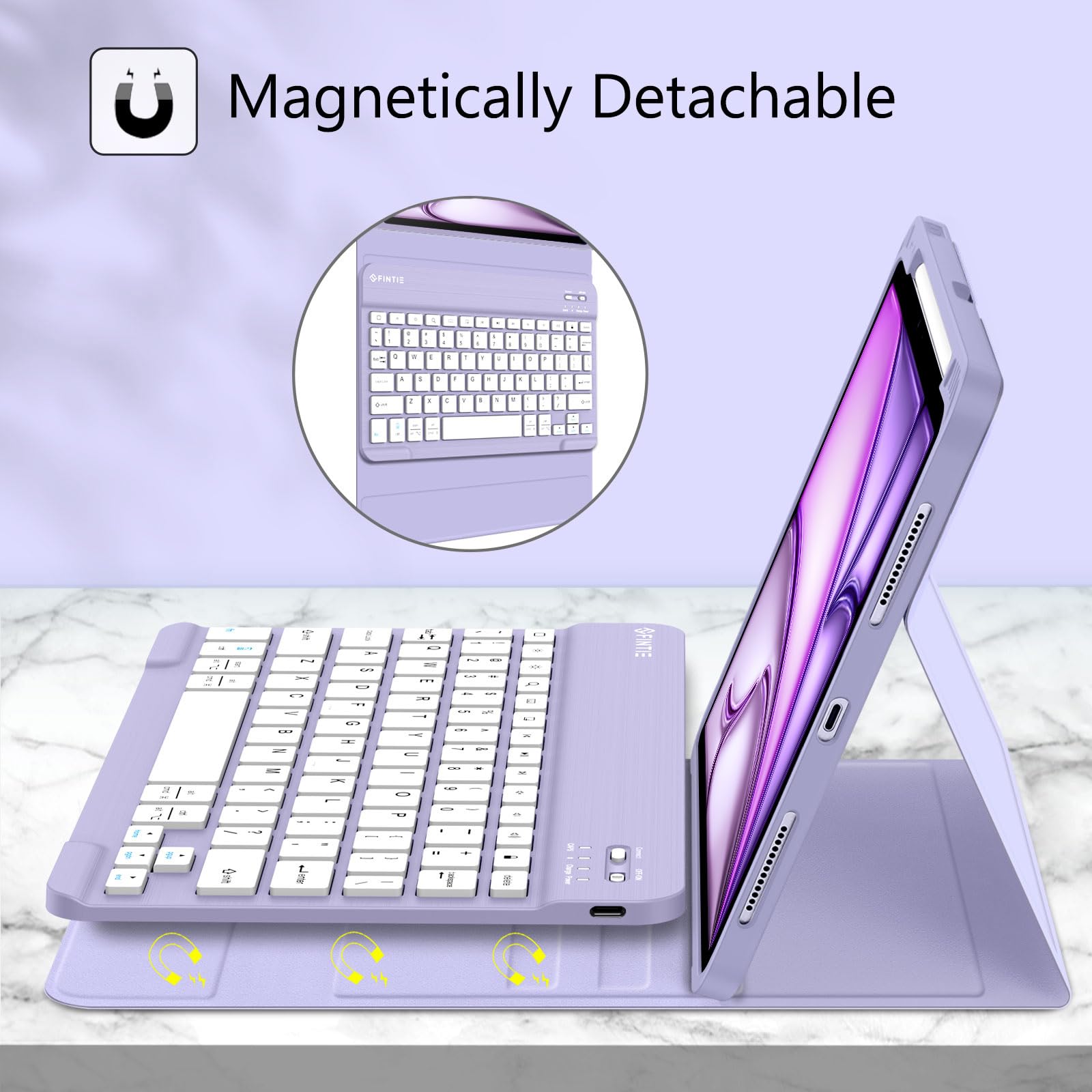 Foto 4 pulgar | Funda Con Teclado Fintie Para Ipad Air De 11 Pulgadas M3 (2025) /m2 (2024) - Venta Internacional.