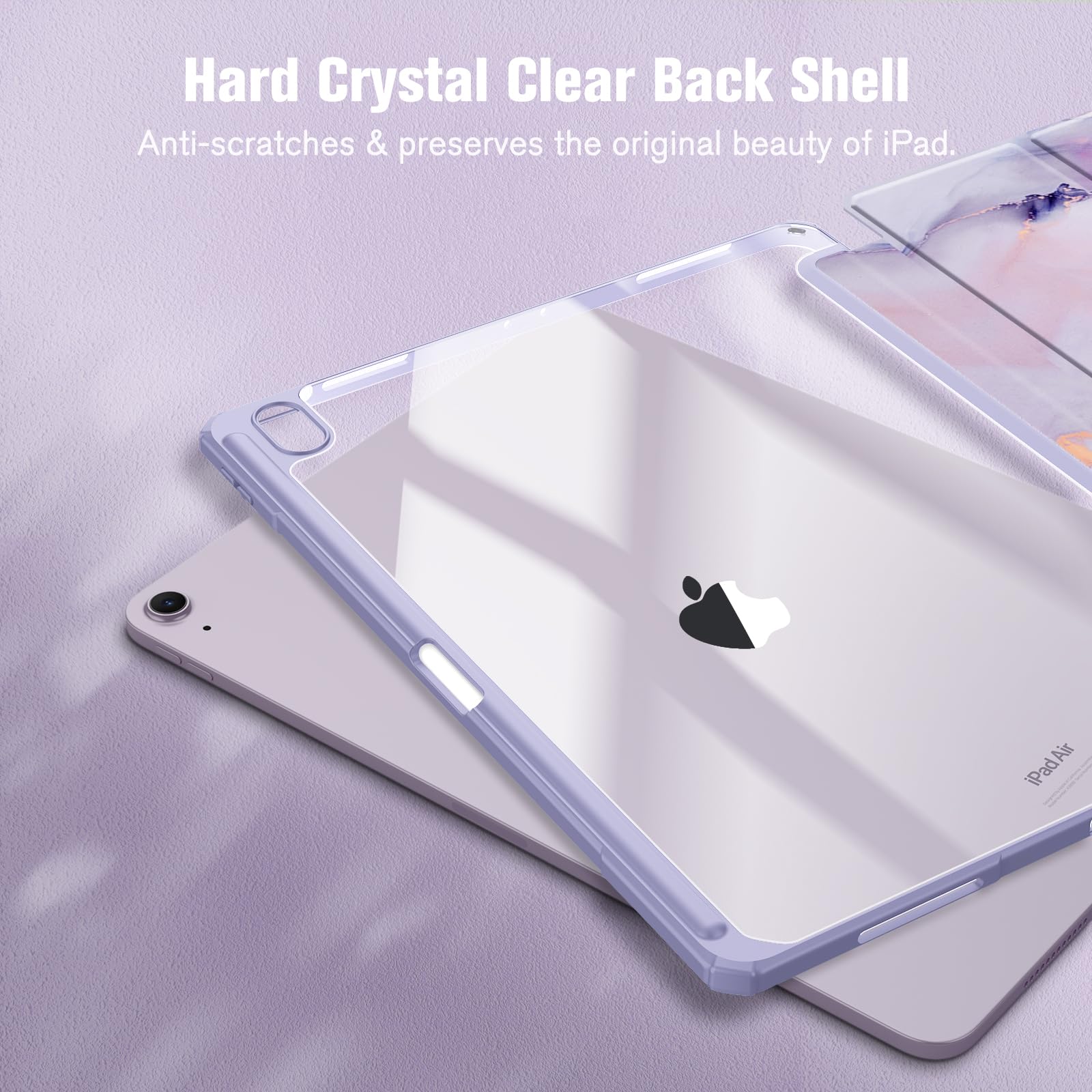 Foto 6 pulgar | Funda Fintie Hybrid Slim Para Ipad Air De 13 Pulgadas (m3) 2025, Color Lila - Venta Internacional.