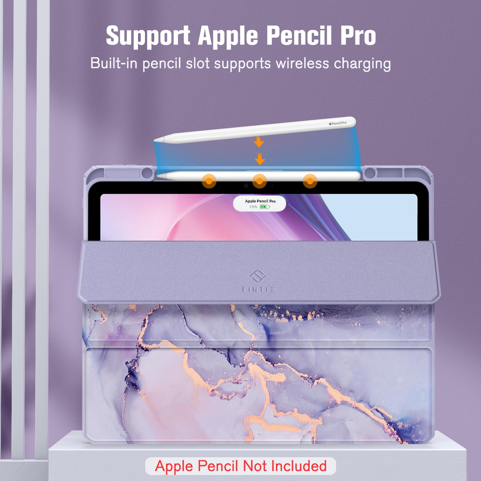 Foto 7 pulgar | Funda Fintie Hybrid Slim Para Ipad Air De 13 Pulgadas (m3) 2025, Color Lila - Venta Internacional.
