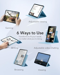 Foto 3 | Funda Para Ipad Air Esr De 11 Pulgadas 2025 M3/m2 Con Soporte Para Lápices Sky Bl - Venta Internacional.