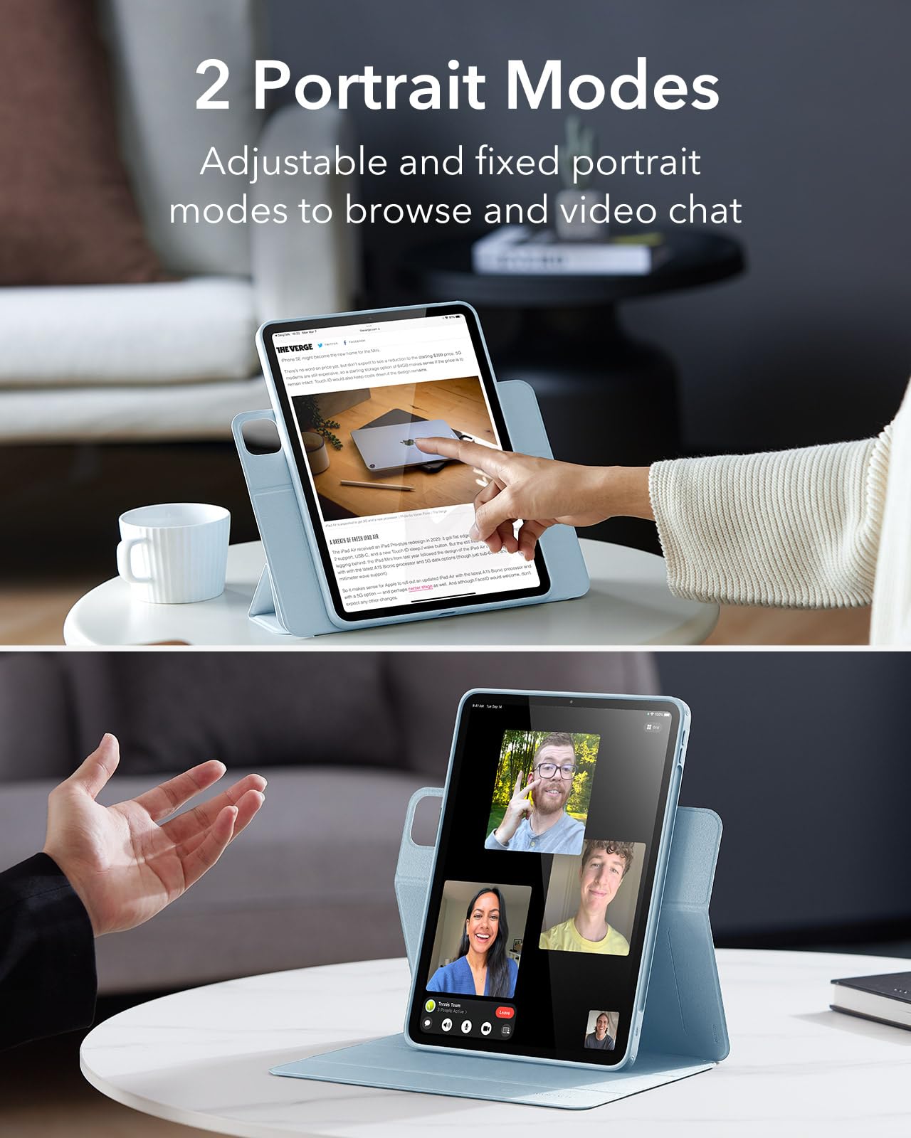 Foto 7 pulgar | Funda Para Ipad Air Esr De 11 Pulgadas 2025 M3/m2 Con Soporte Para Lápices Sky Bl - Venta Internacional.