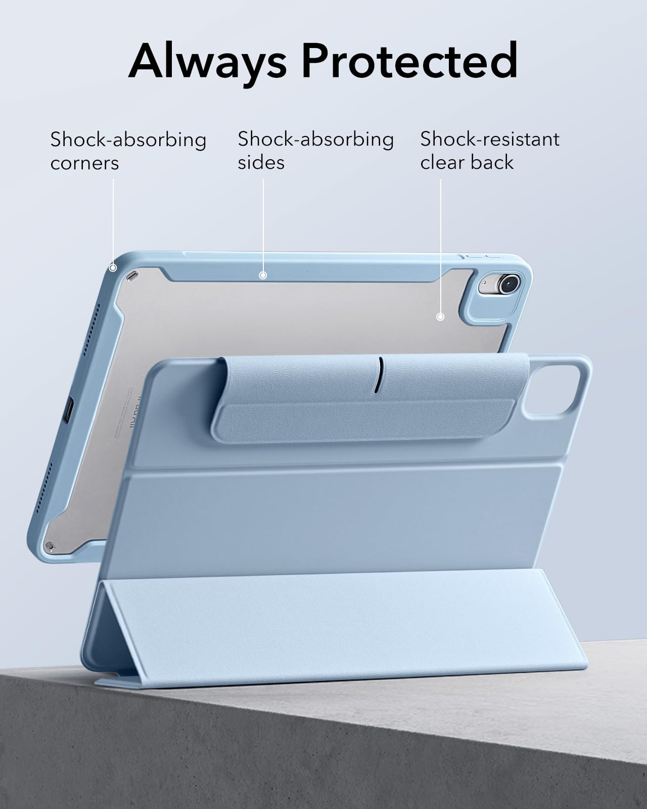 Foto 7 | Funda Para Ipad Air Esr De 11 Pulgadas 2025 M3/m2 Con Soporte Para Lápices Sky Bl - Venta Internacional.