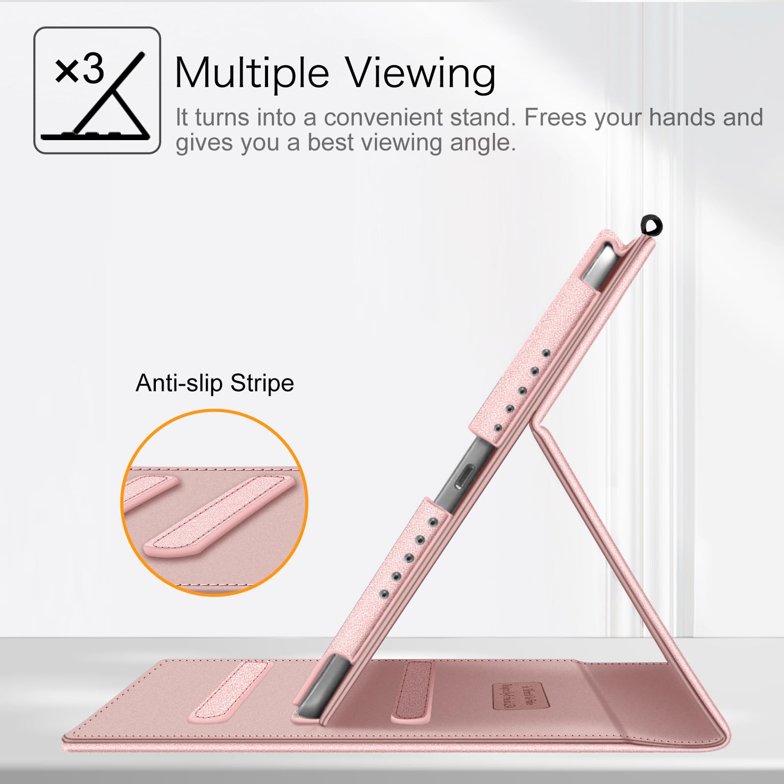 Foto 5 pulgar | Funda Fintie Para Ipad 6ª Y 5ª Generación, Ipad Air 2/air 1, Oro Rosa - Venta Internacional.