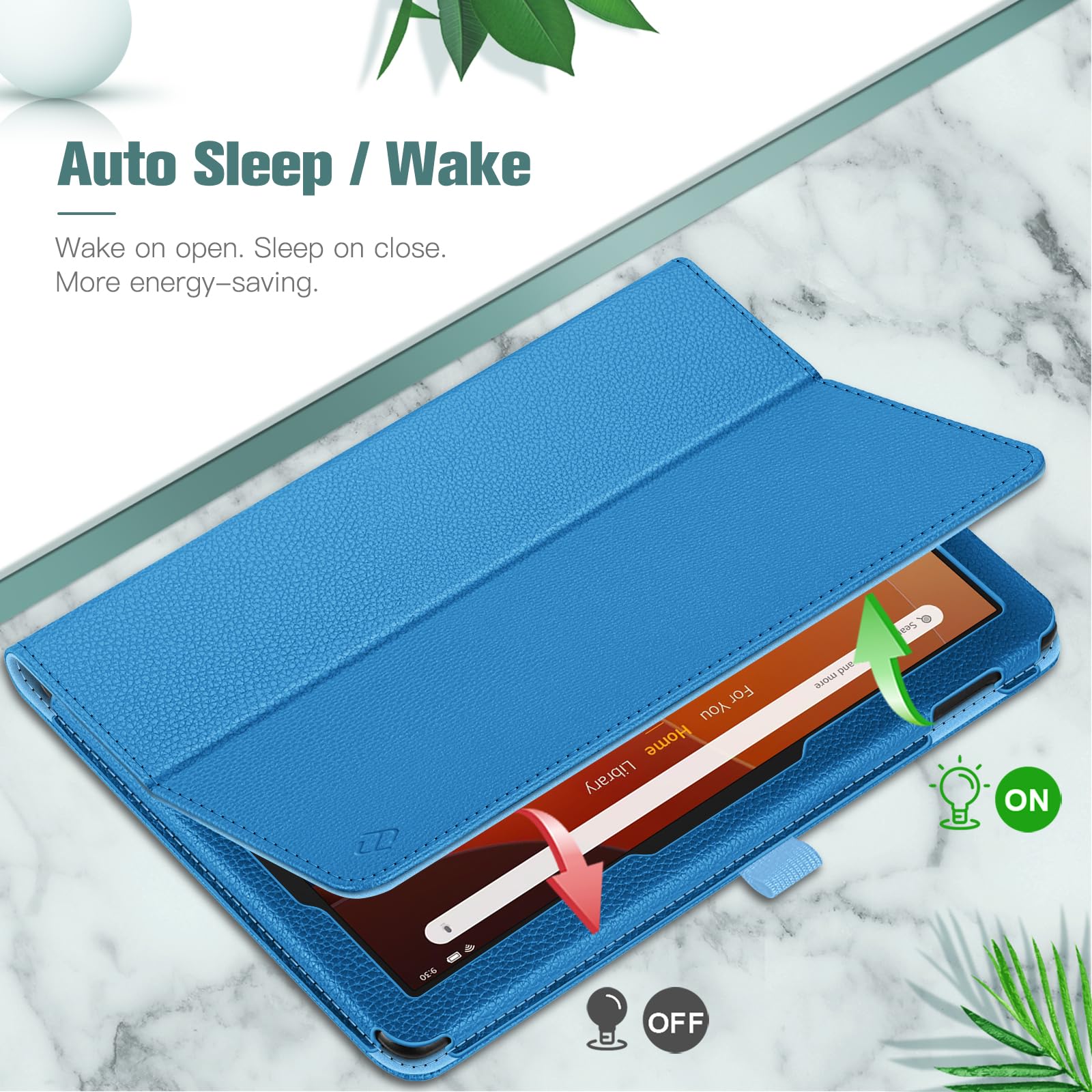Foto 4 pulgar | Funda Tipo Folio Fintie Para Tablet Amazon Fire Hd 10/10 Plus, Color Azul - Venta Internacional.