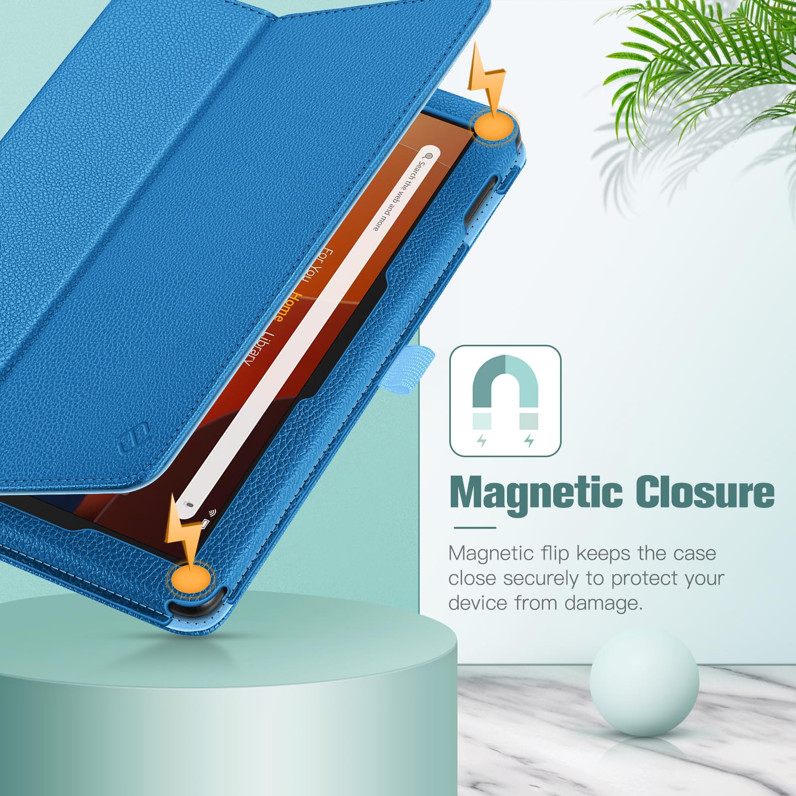 Foto 6 pulgar | Funda Tipo Folio Fintie Para Tablet Amazon Fire Hd 10/10 Plus, Color Azul - Venta Internacional.