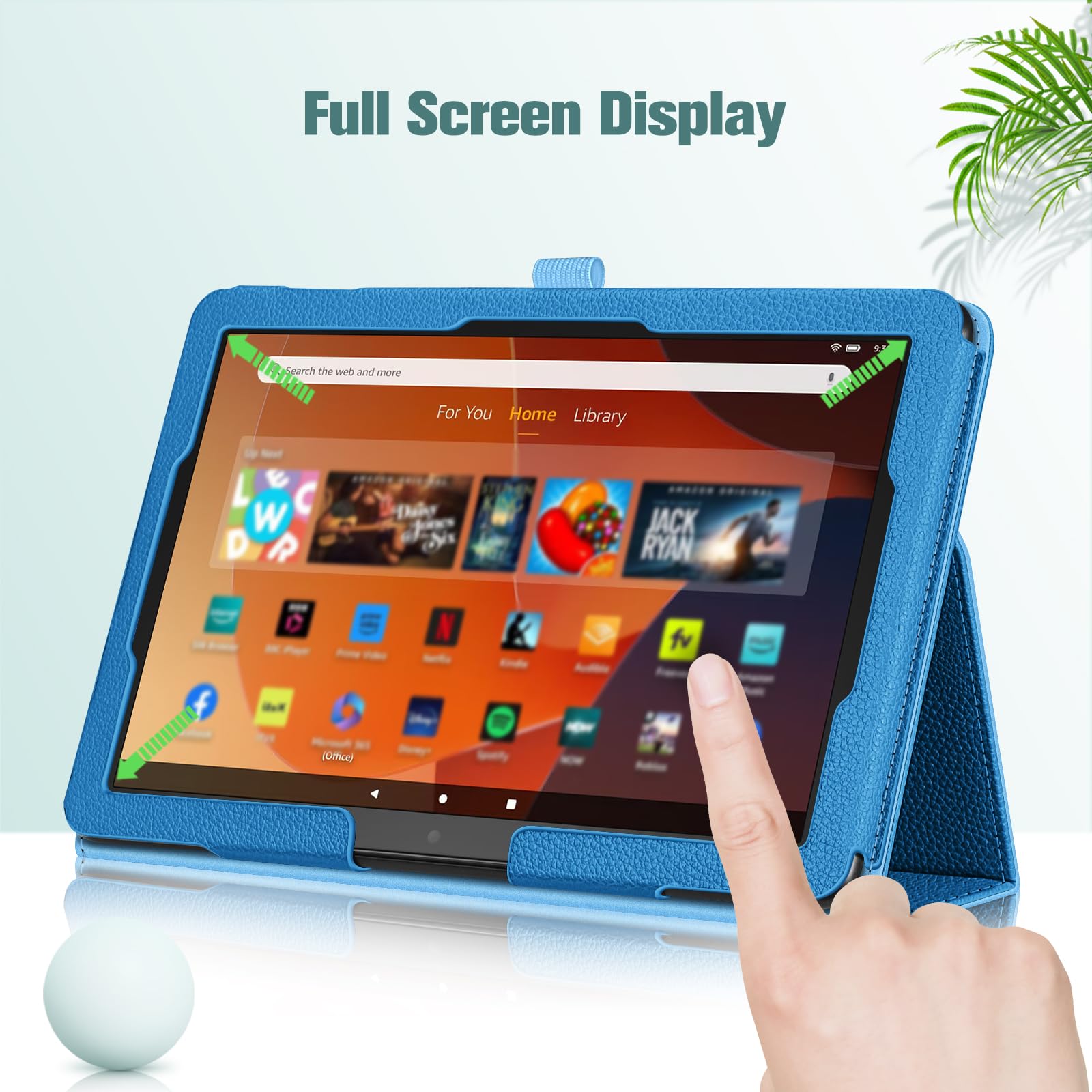 Foto 7 pulgar | Funda Tipo Folio Fintie Para Tablet Amazon Fire Hd 10/10 Plus, Color Azul - Venta Internacional.