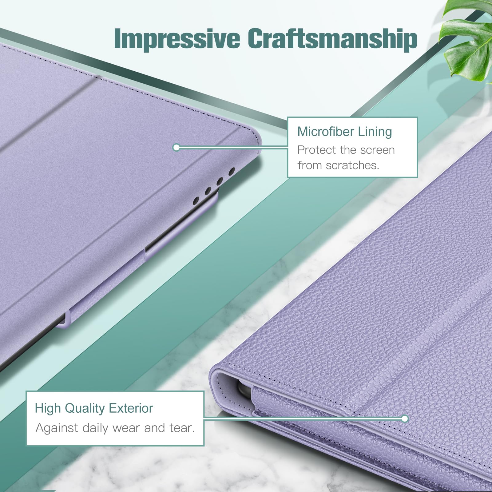 Foto 7 pulgar | Funda Tipo Folio Fintie Para Tablet Amazon Fire Hd 10/10 Plus, Color Morado - Venta Internacional.