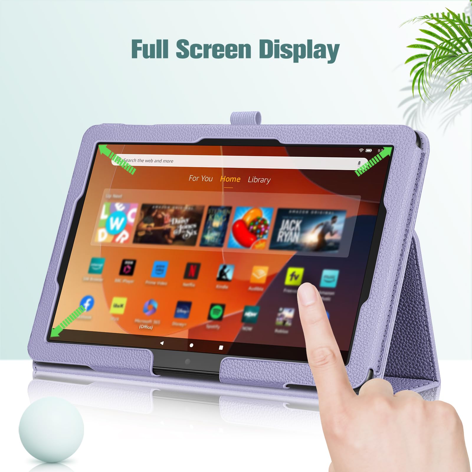 Foto 8 pulgar | Funda Tipo Folio Fintie Para Tablet Amazon Fire Hd 10/10 Plus, Color Morado - Venta Internacional.