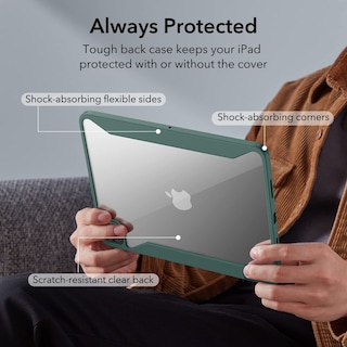 Foto 5 | Funda Esr Para Ipad Pro 12.9 (2022/2021) Con Soporte Para Lápices, Color Verde - Venta Internacional.