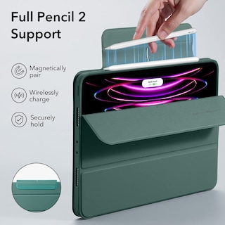 Foto 6 | Funda Esr Para Ipad Pro 12.9 (2022/2021) Con Soporte Para Lápices, Color Verde - Venta Internacional.