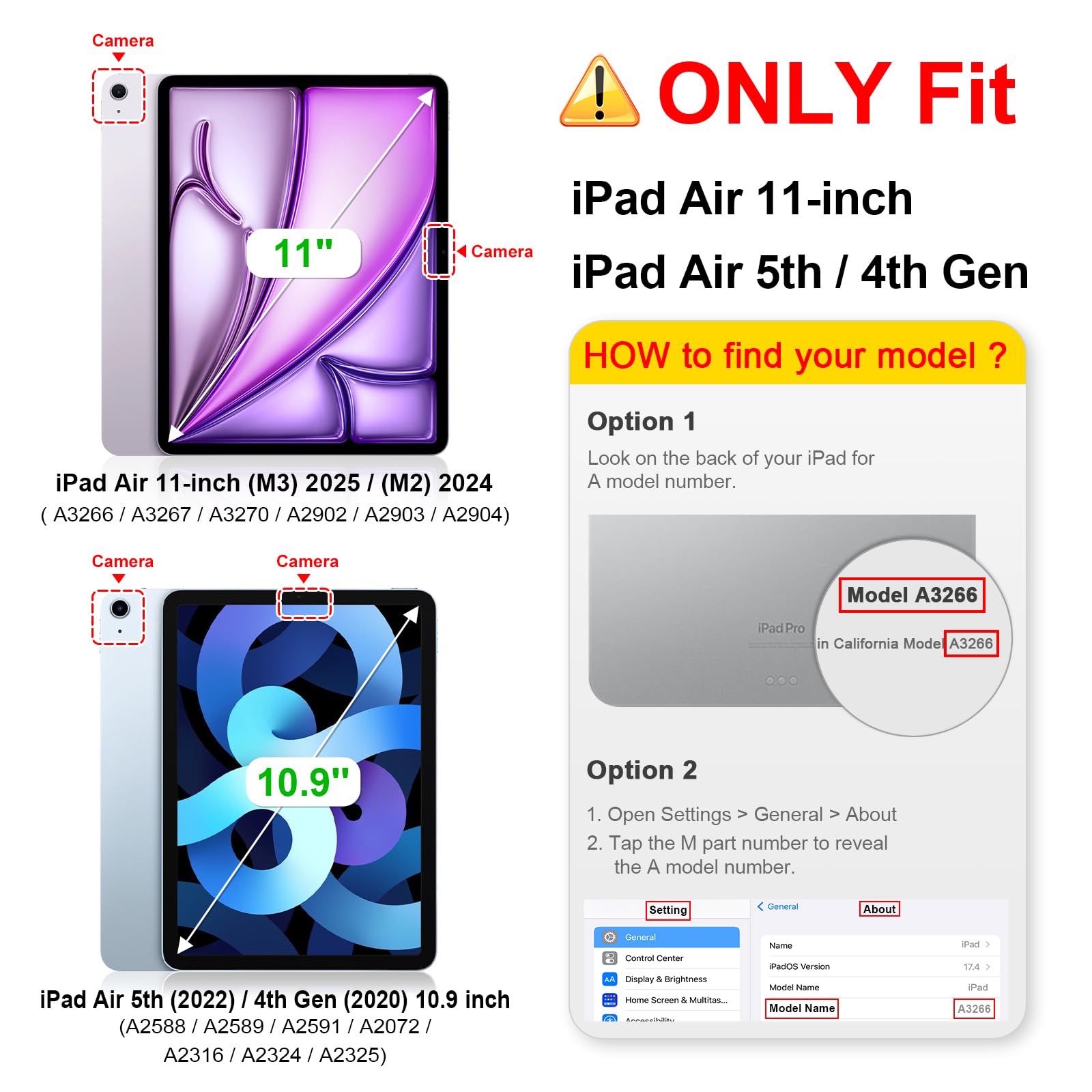 Foto 2 | Funda Fintie Hybrid Slim Para Ipad Air De 11 Pulgadas Con Soporte Para Lápices - Venta Internacional.