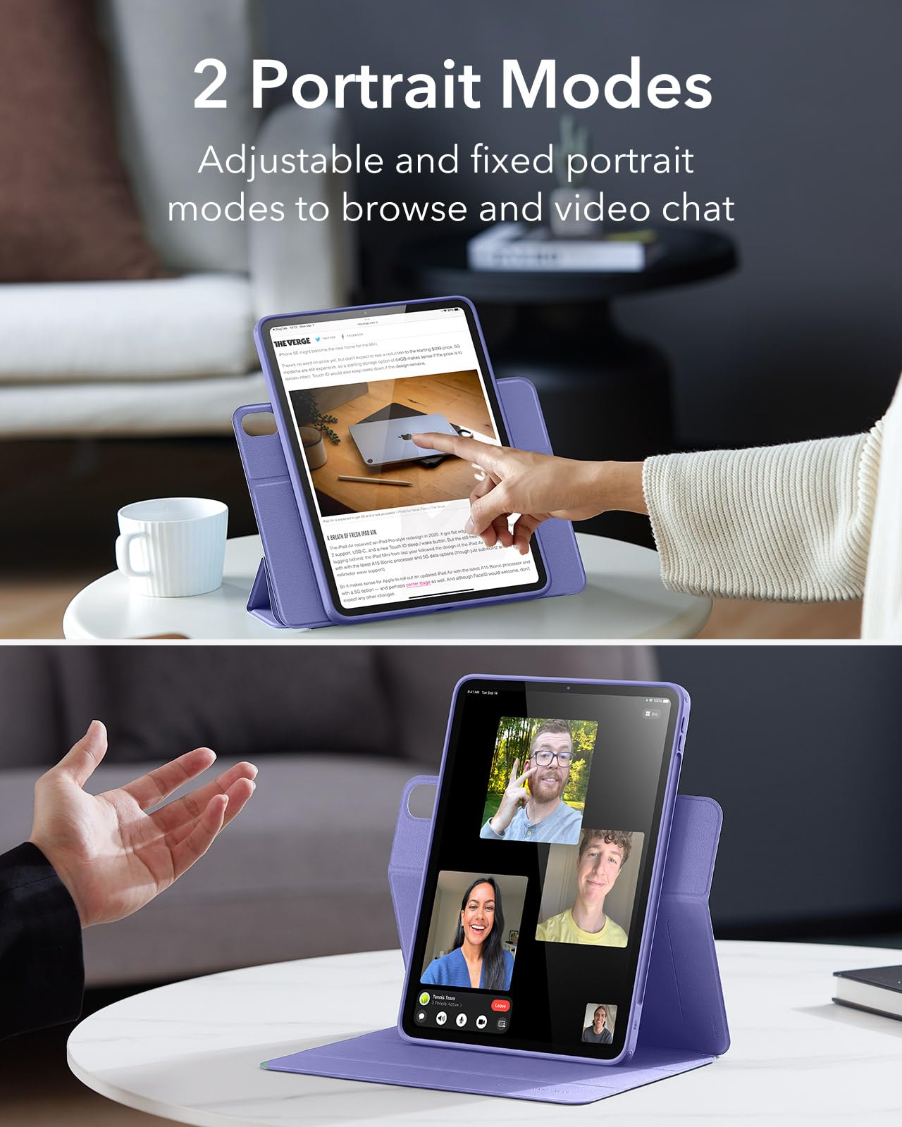 Foto 7 pulgar | Funda Esr Para Ipad Air De 13 Pulgadas (2025/2024) Con Soporte Para Lápices P - Venta Internacional.