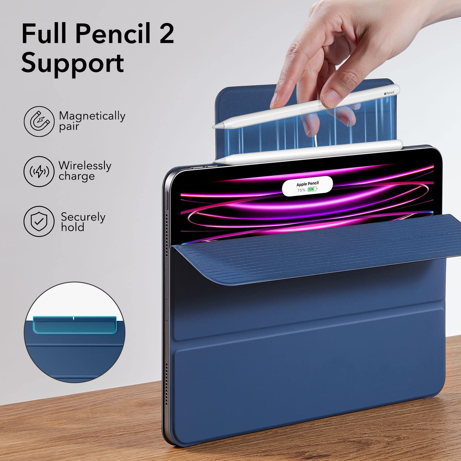 Foto 6 pulgar | Funda Esr Rebound Series Para Ipad Pro 12.9 De 6.ª, 5.ª Y 4.ª Generación Y Ipad Air 13 - Venta Internacional.