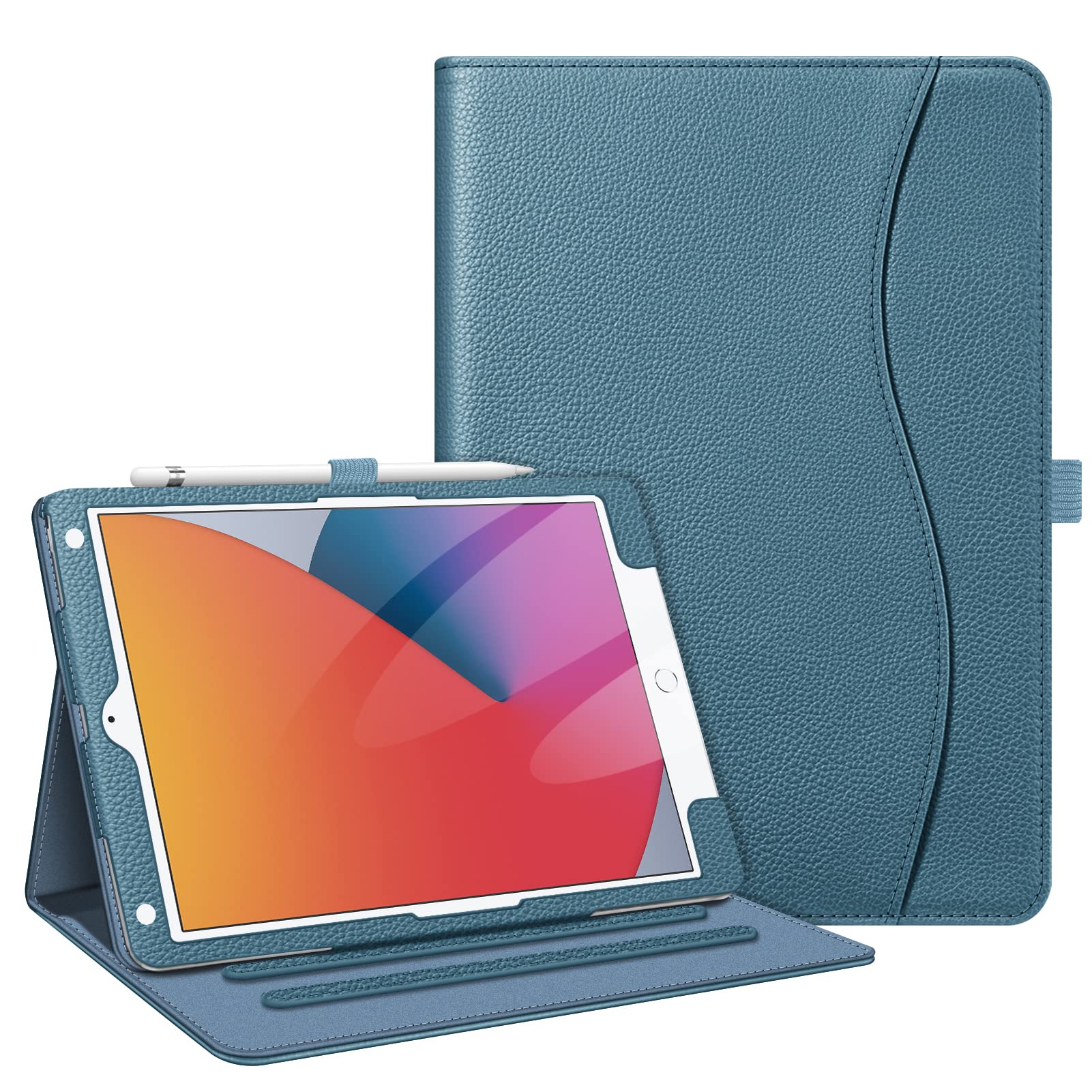 Foto 2 pulgar | Funda Fintie Para Ipad 9ª, 8ª Y 7ª Generación De 10,2 Pulgadas Con Soporte, Color Azul Océano - Venta Internacional.