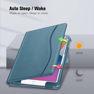 Foto 3 | Funda Fintie Para Ipad 9ª, 8ª Y 7ª Generación De 10,2 Pulgadas Con Soporte, Color Azul Océano - Venta Internacional.