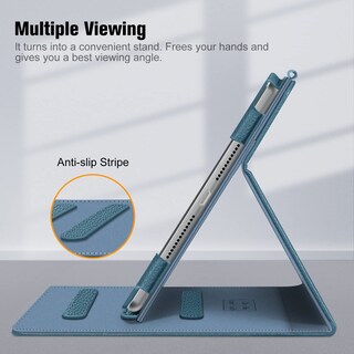 Foto 4 | Funda Fintie Para Ipad 9ª, 8ª Y 7ª Generación De 10,2 Pulgadas Con Soporte, Color Azul Océano - Venta Internacional.