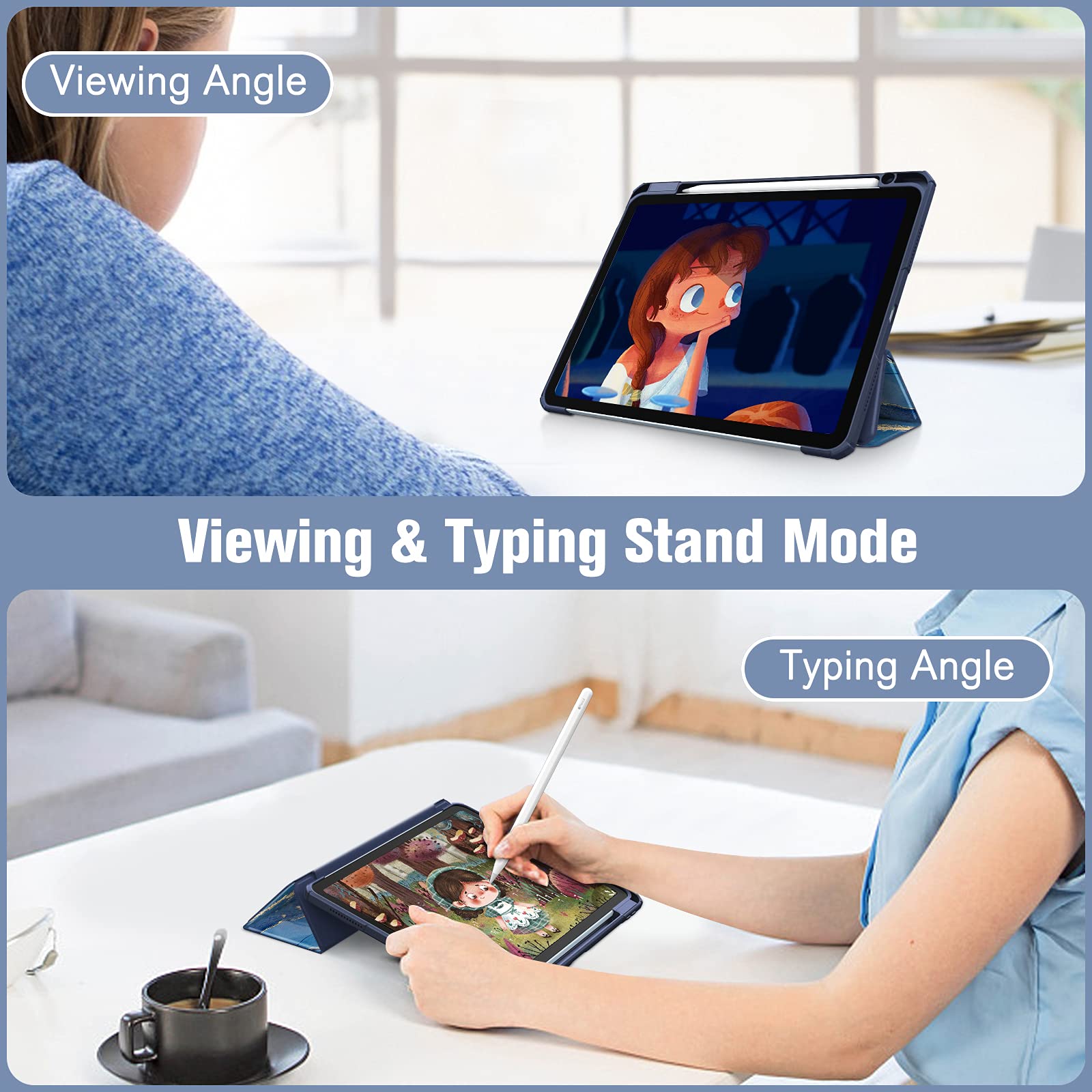 Foto 5 pulgar | Funda Fintie Hybrid Slim Para Ipad Air De 11 Pulgadas M3 (2025) /m2 (2024) - Venta Internacional.