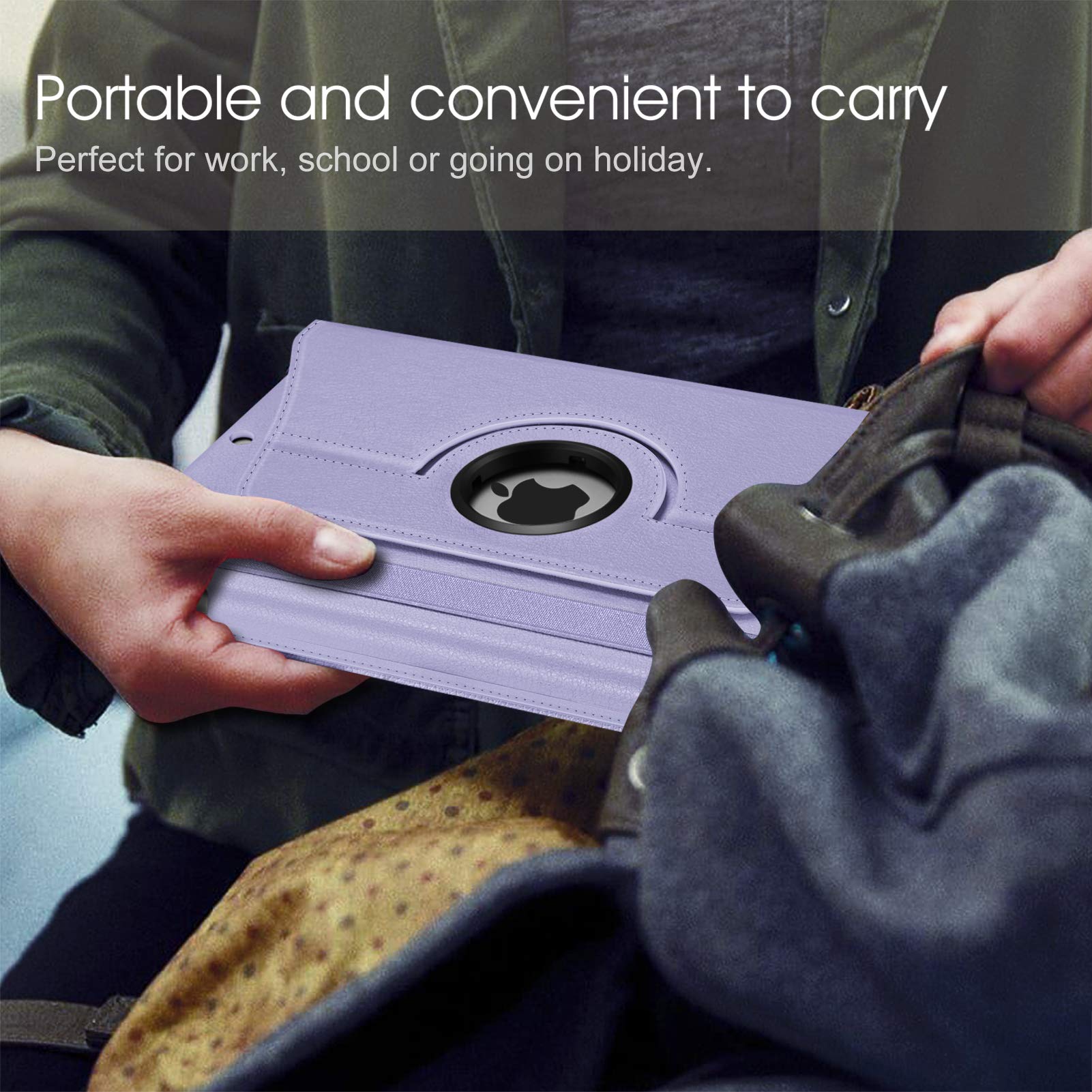 Foto 7 | Funda Giratoria Fintie Para Ipad De 9ª, 8ª Y 7ª Generación De 10,2 Pulgadas, Color Lila P - Venta Internacional.