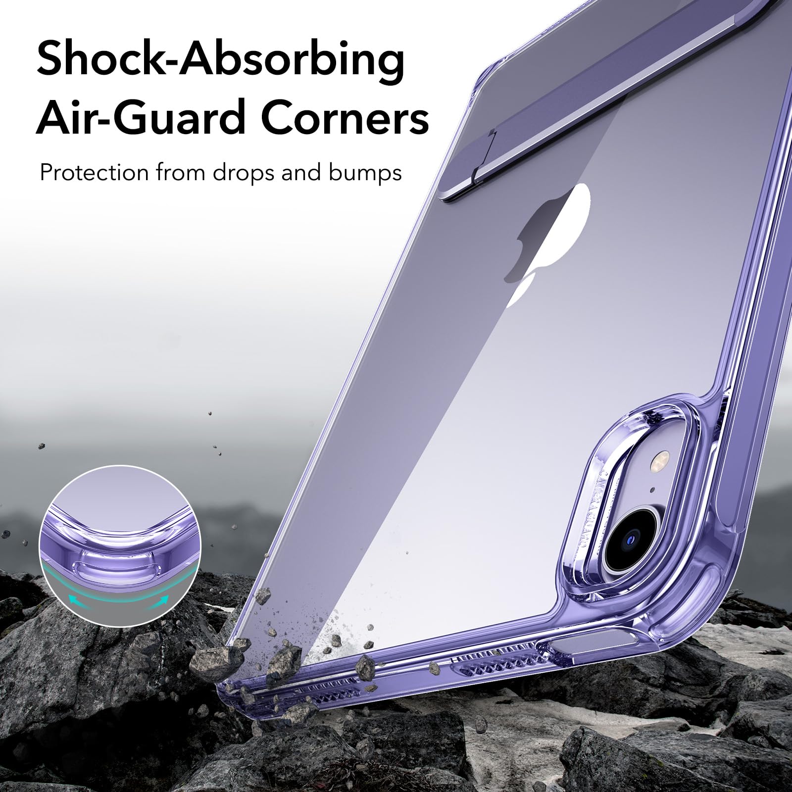 Foto 7 pulgar | Funda Esr Para Ipad Mini 7 A17 Pro, Ipad Mini De 7.ª Y 6.ª Generación, Color Morado - Venta Internacional.