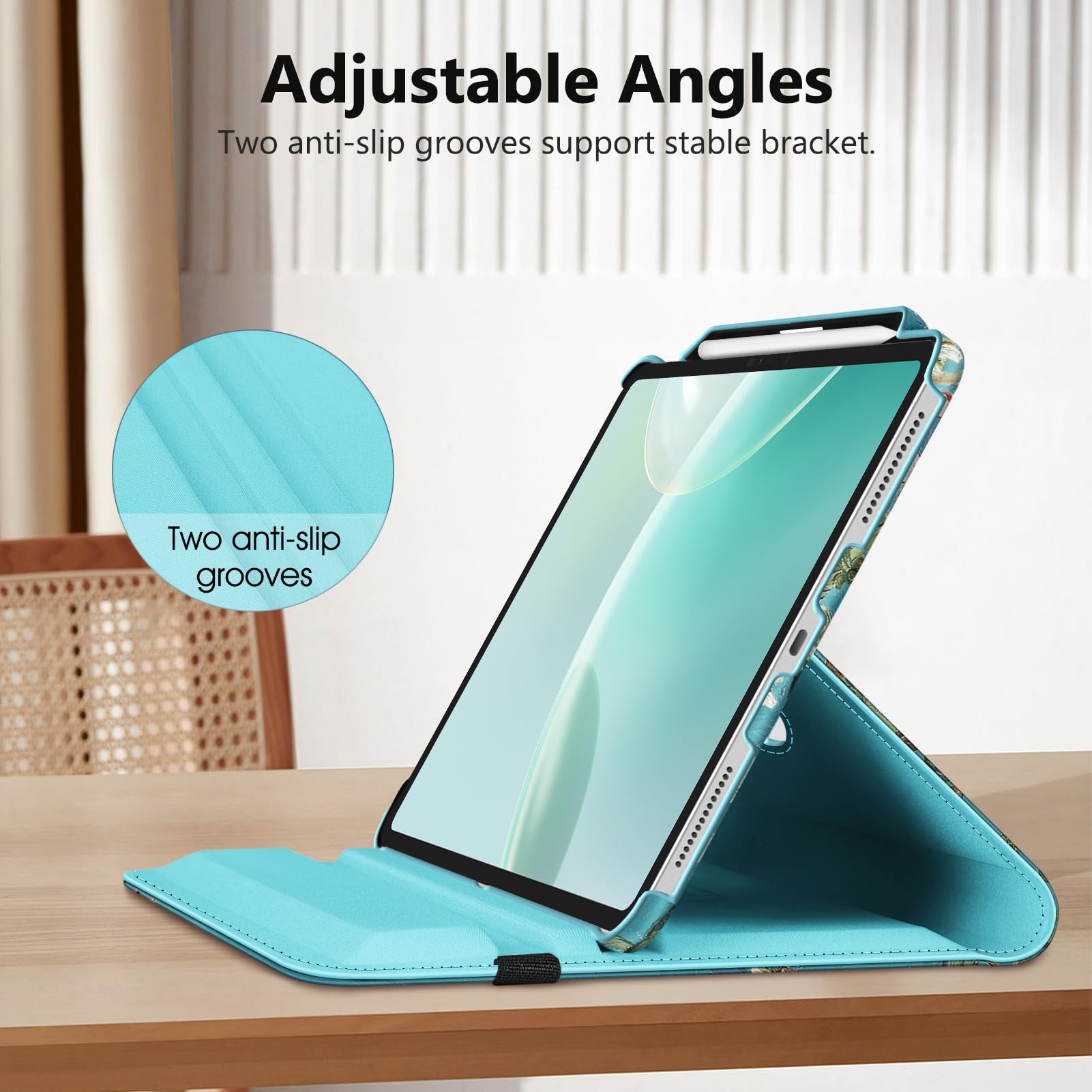 Foto 5 | Funda Giratoria Fintie Para Ipad Pro De 13 Pulgadas (m4) 2024 Con Lápiz - Venta Internacional.