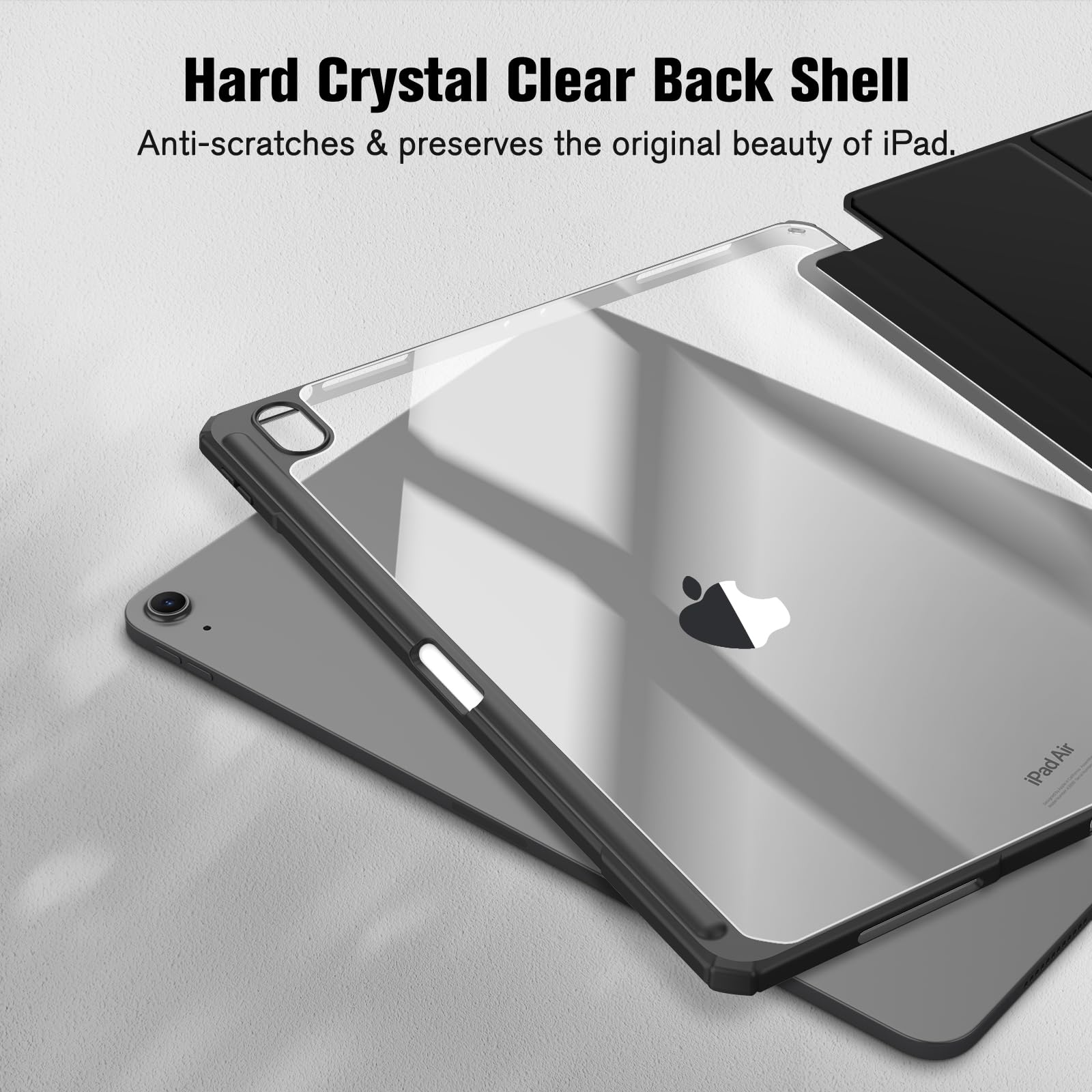 Foto 6 pulgar | Funda Fintie Hybrid Slim Para Ipad Air De 13 Pulgadas (m3) 2025, Color Negro - Venta Internacional.