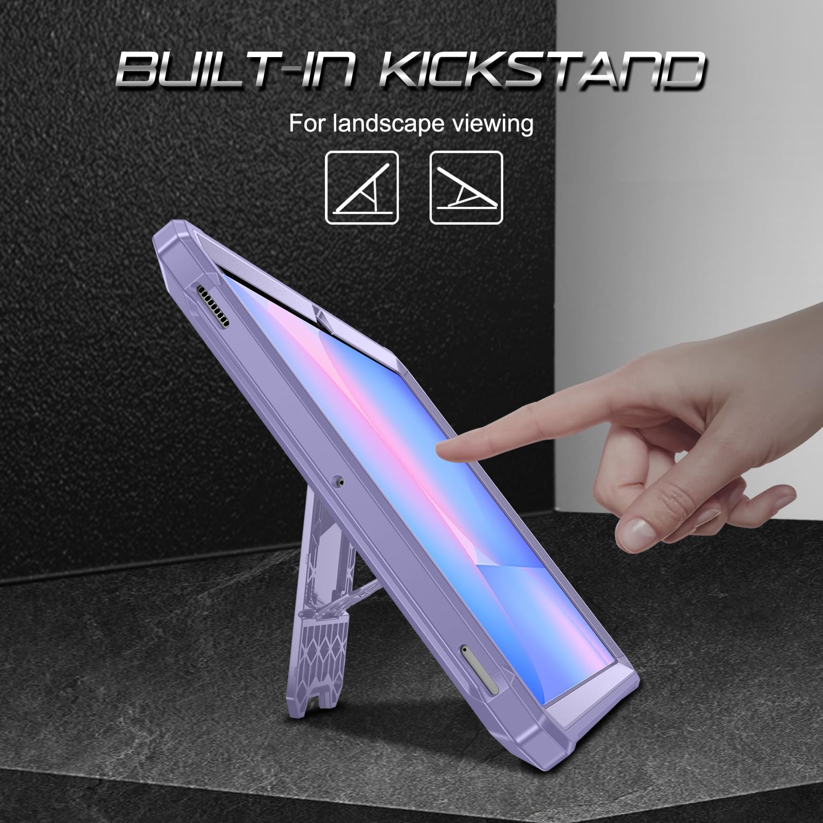 Foto 3 | Funda Fintie A Prueba De Golpes Para Samsung Galaxy Tab S10 Fe/ S9 Fe - Venta Internacional.