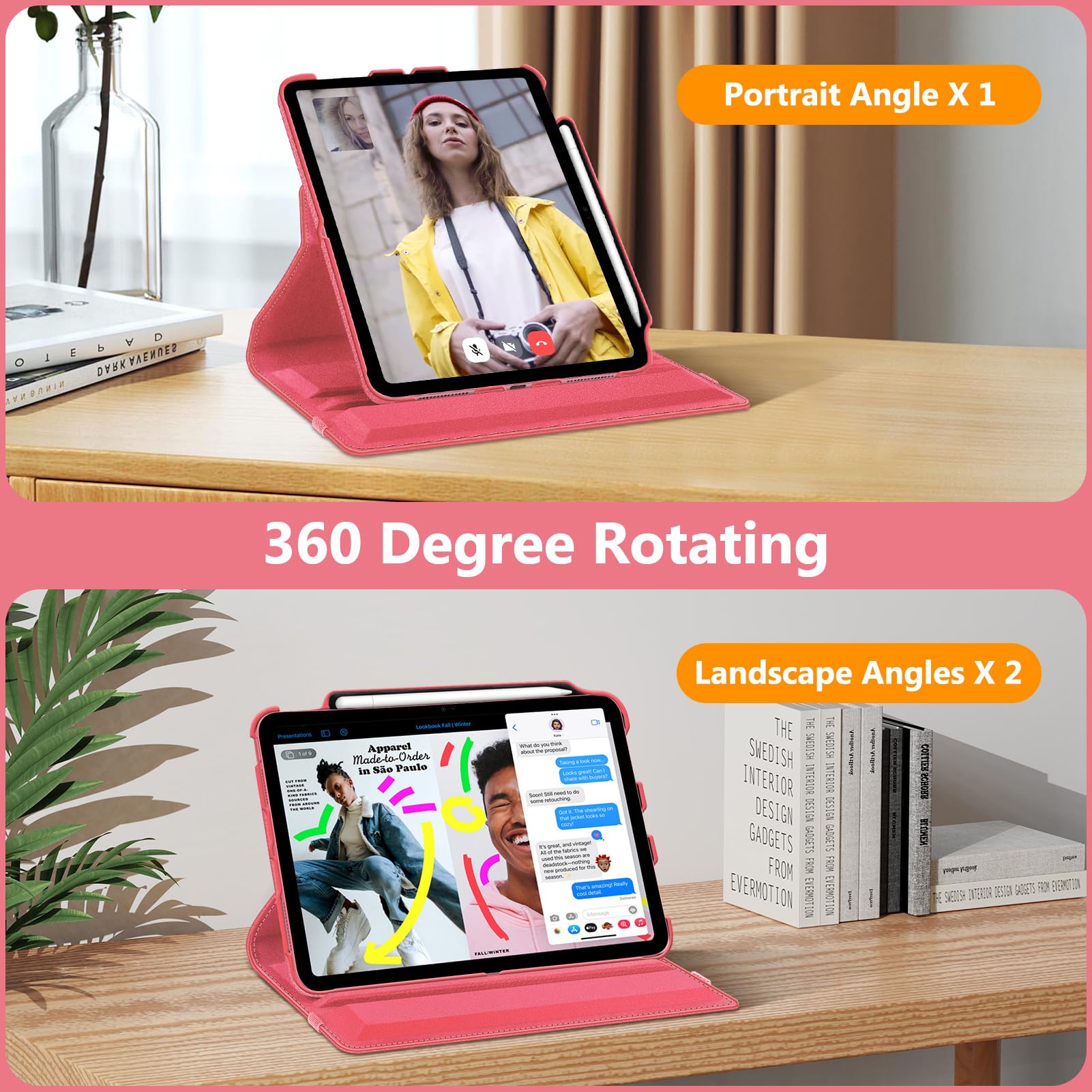 Foto 4 | Funda Giratoria Fintie Para Ipad 11.ª Generación De 11 Pulgadas Y 10.ª Generación 10 - Venta Internacional.
