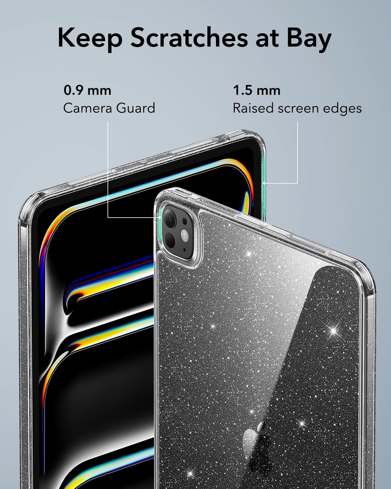 Foto 8 pulgar | Funda Esr Para Ipad Pro 13 M4 (2024), A Prueba De Golpes, Resistente Al Amarilleo, Transparente - Venta Internacional.
